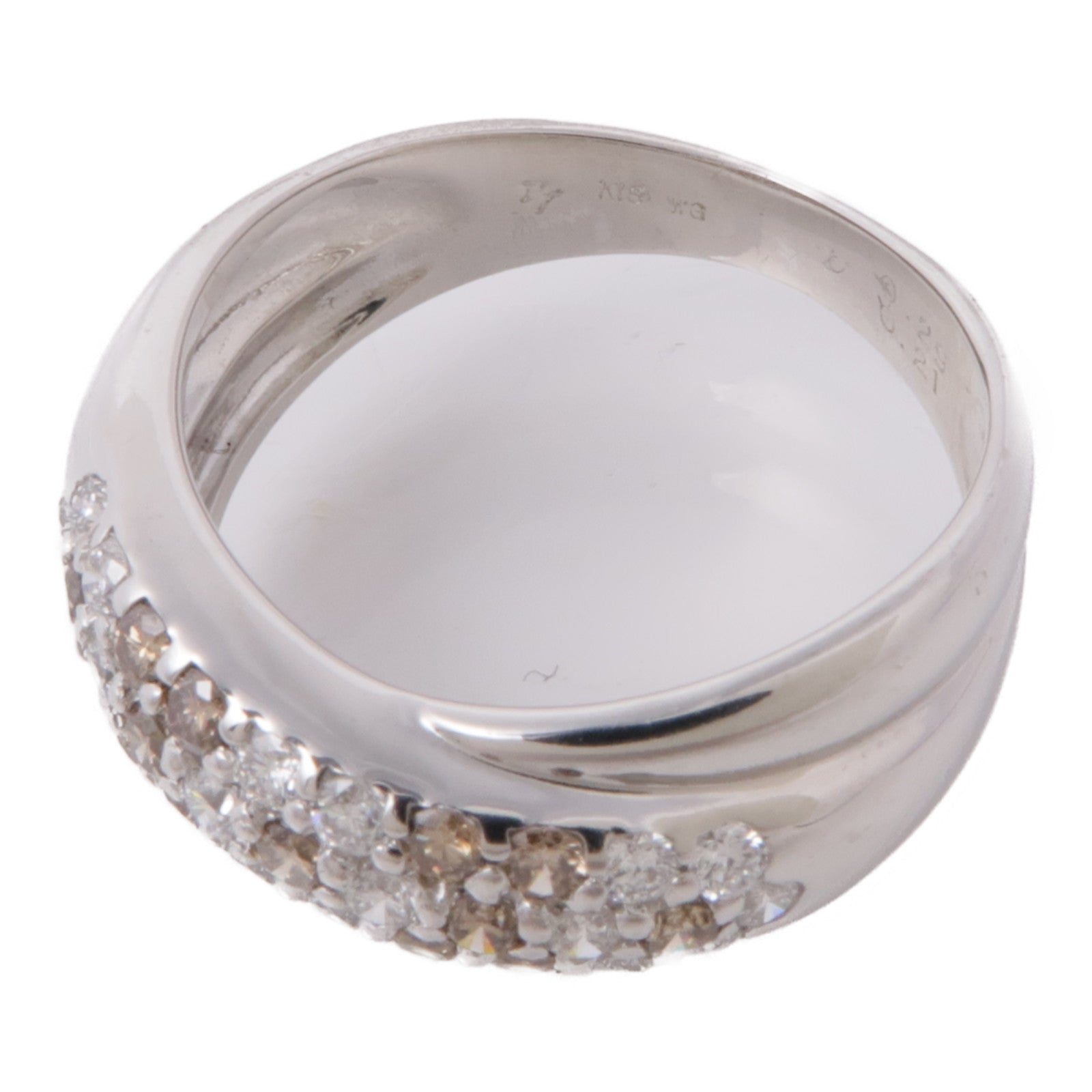 JEWELRY 【激減優惠】18K白金Diamond Ring鑽石戒指US#5