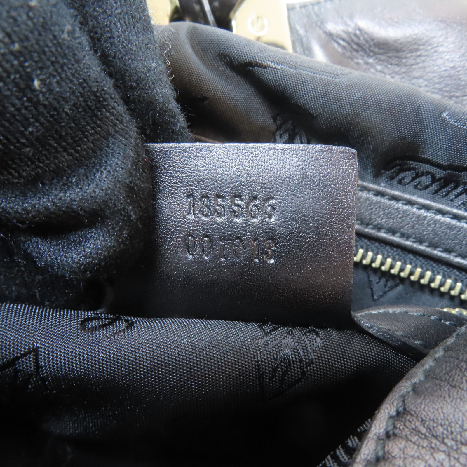 GUCCI 牛皮皮革Indy Babouska金扣手挽肩背兩用袋黑色