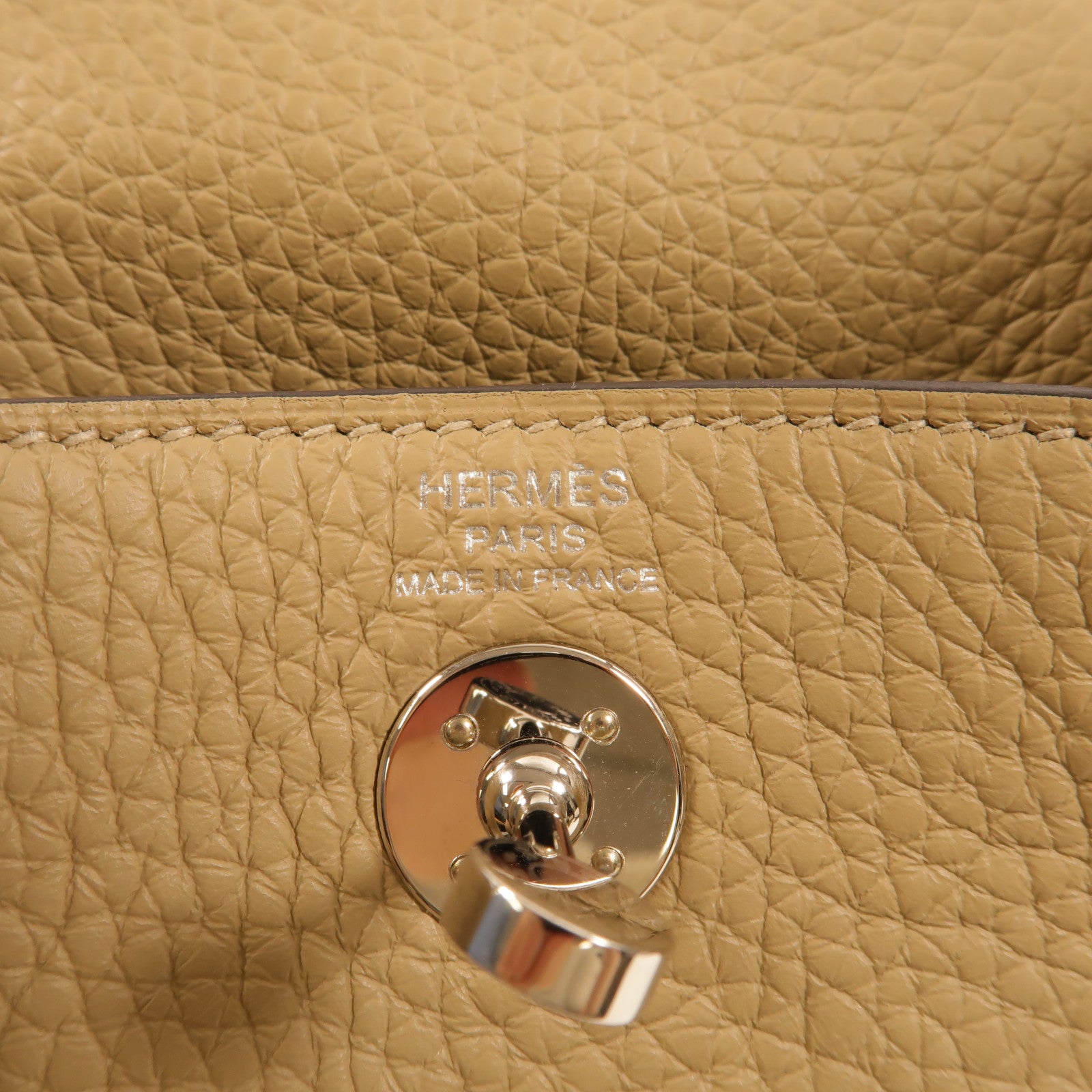 HERMES Clemence皮革Mini Lindy手挽肩背兩用袋Trench