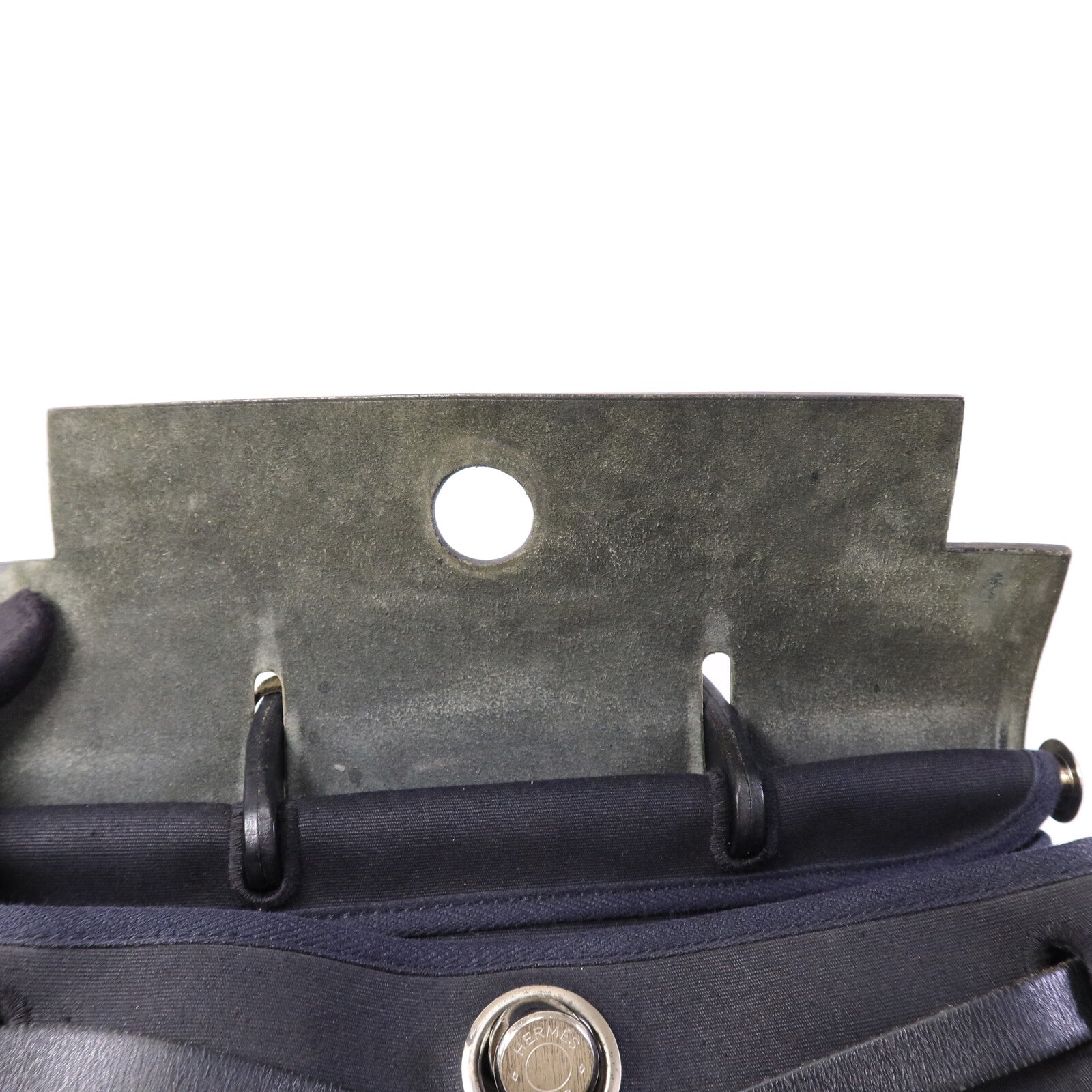HERMES 帆布/皮革Herbag Backpack背包Navy