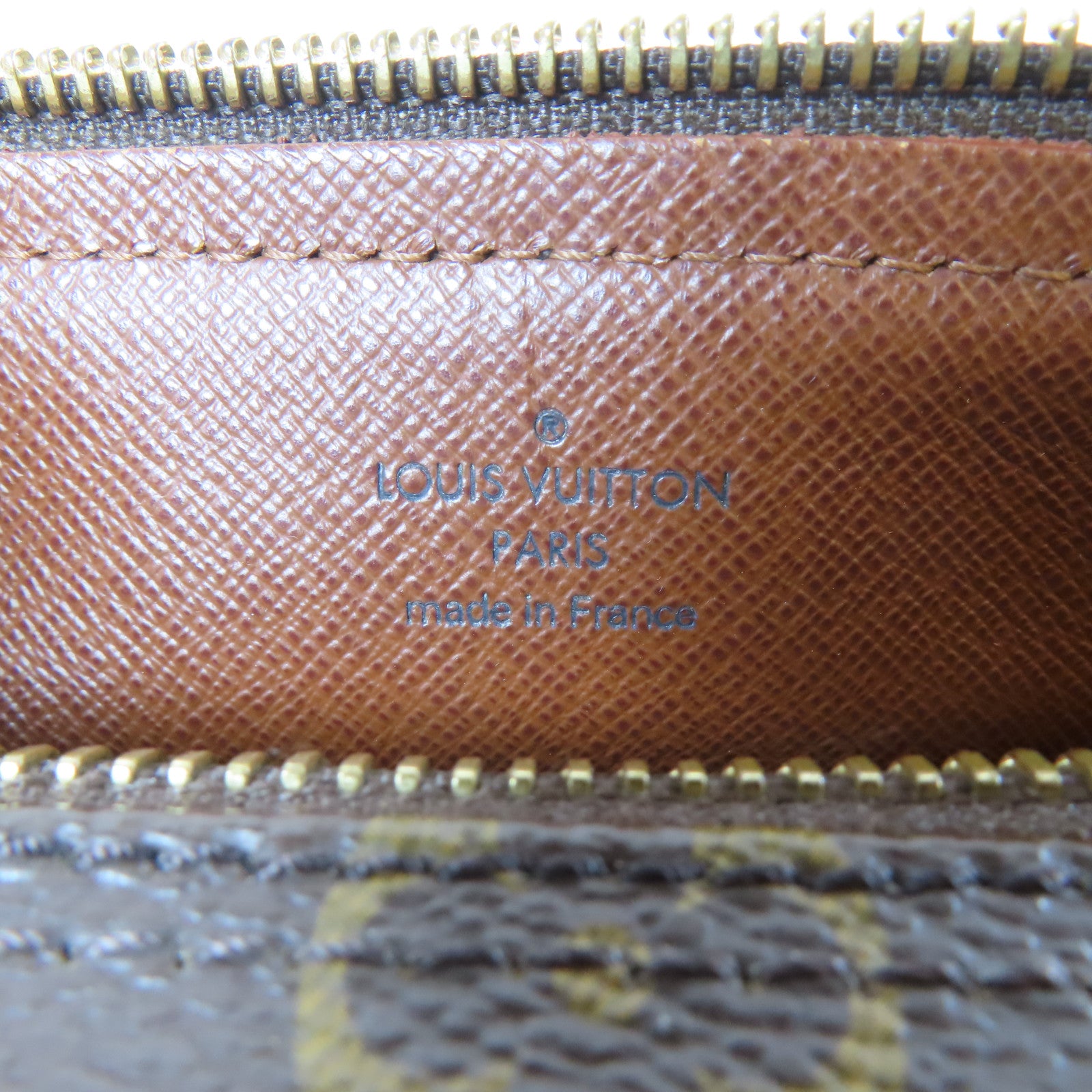 LOUIS VUITTON Monogram Papillon PM金扣手挽袋啡色