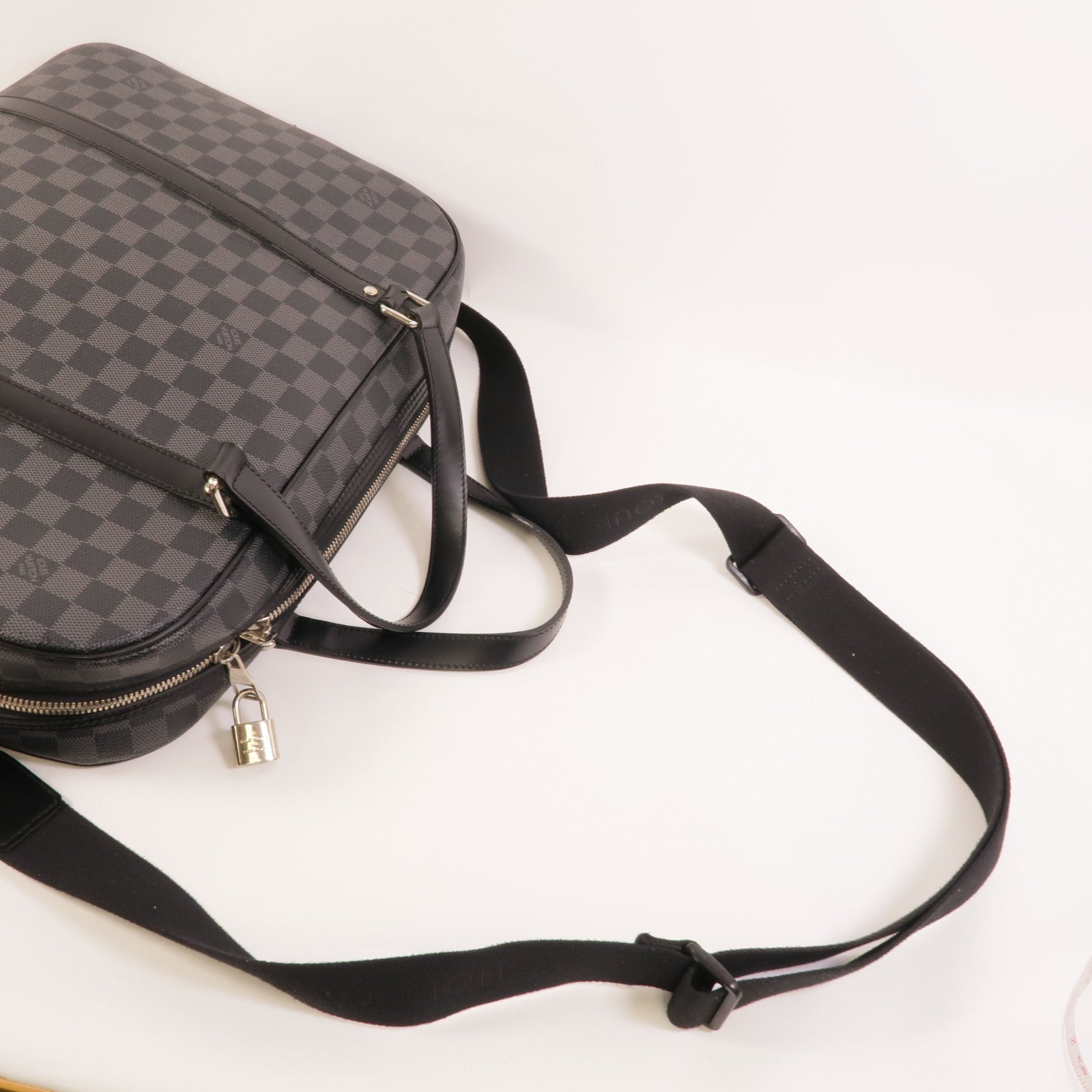 LOUIS VUITTON Damier Graphite Jorn手挽肩背兩用袋