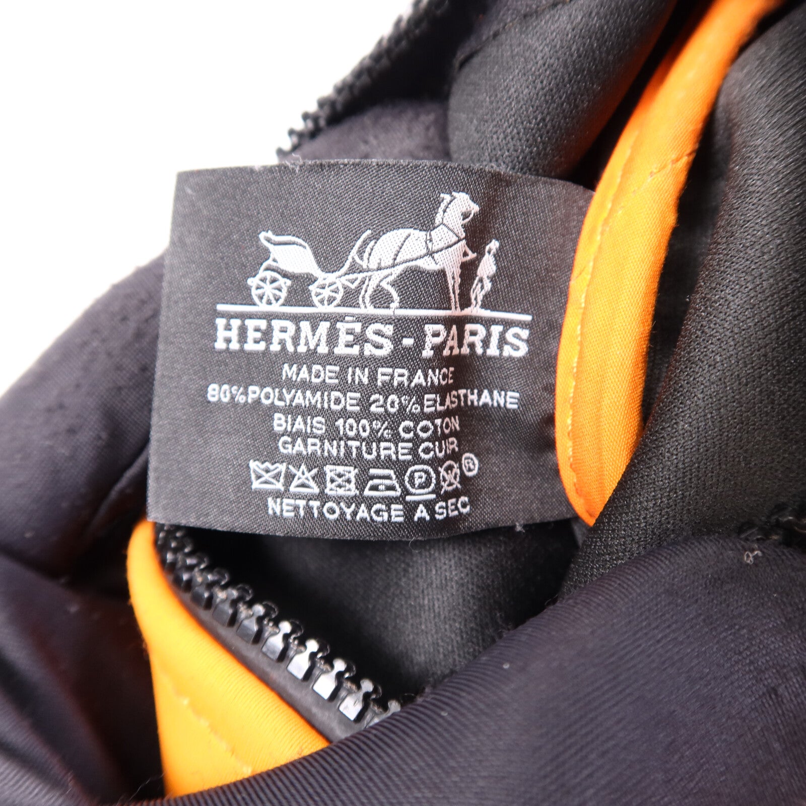 HERMES 尼龍Neobain手拿包Neo Orange