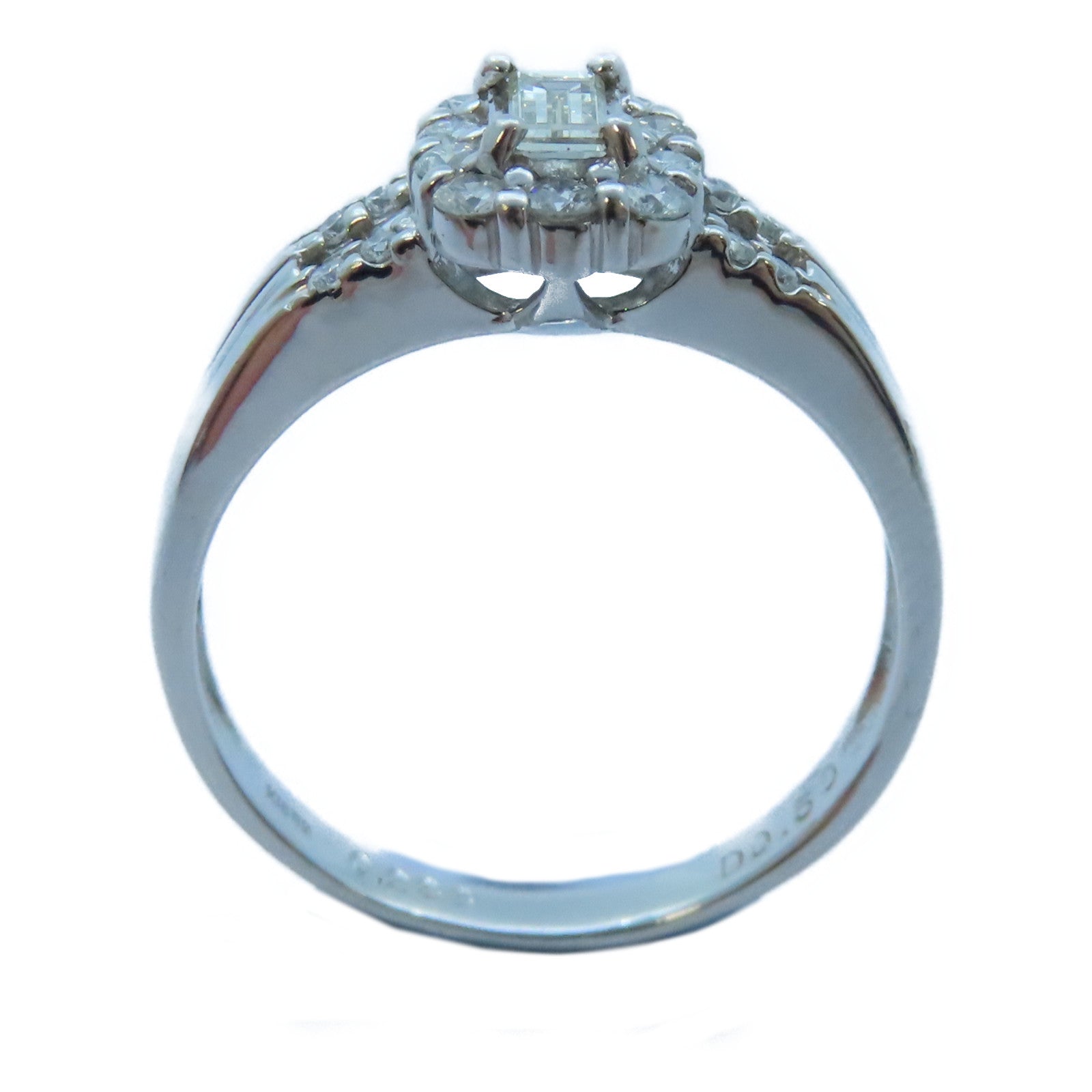 JEWELRY 【激減優惠】18K白金Diamond Ring 0.233ct/0.50ct鑽石戒指US#8
