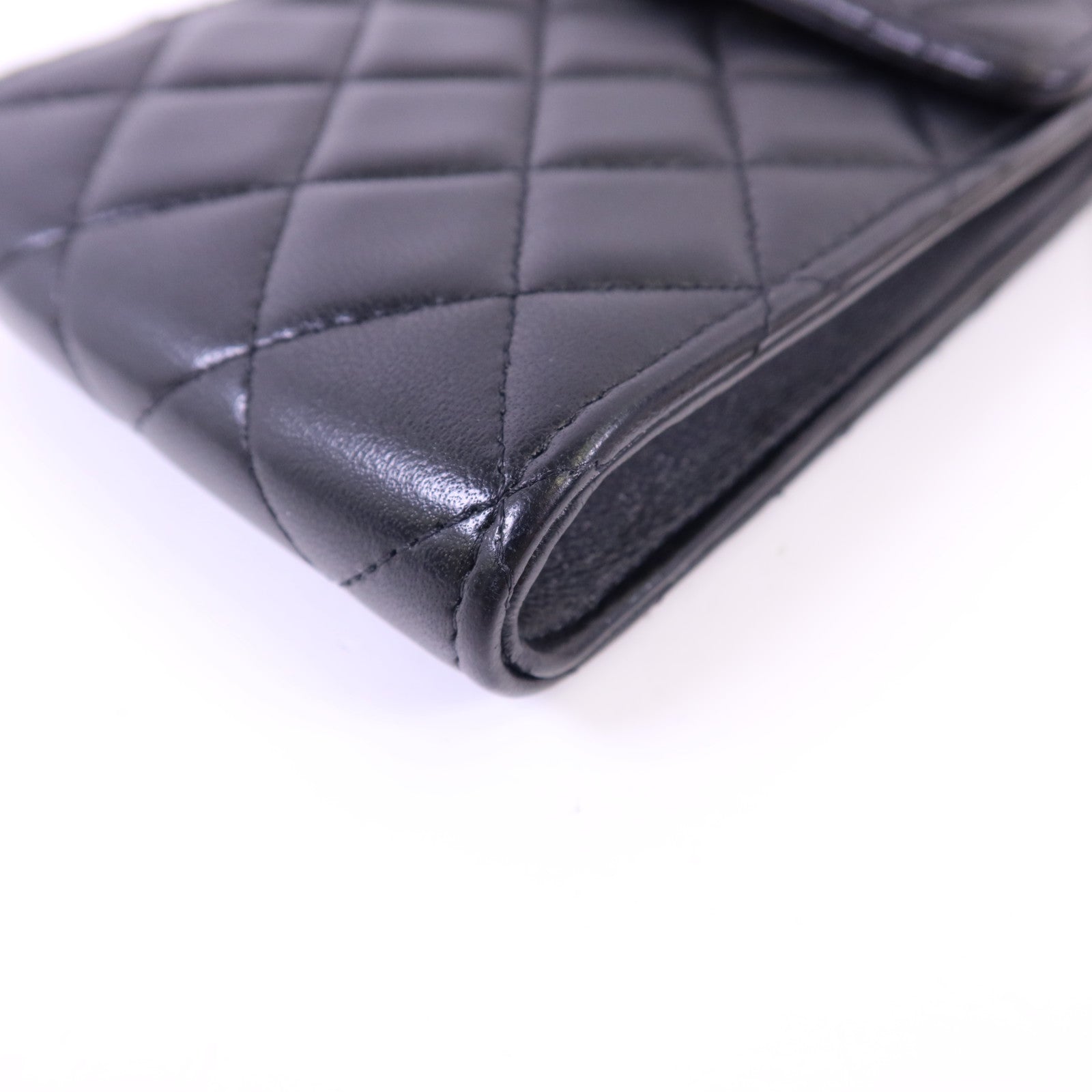 CHANEL 【激減優惠】羊皮皮革Phone Bag With Gold Ball金扣鏈帶肩背袋