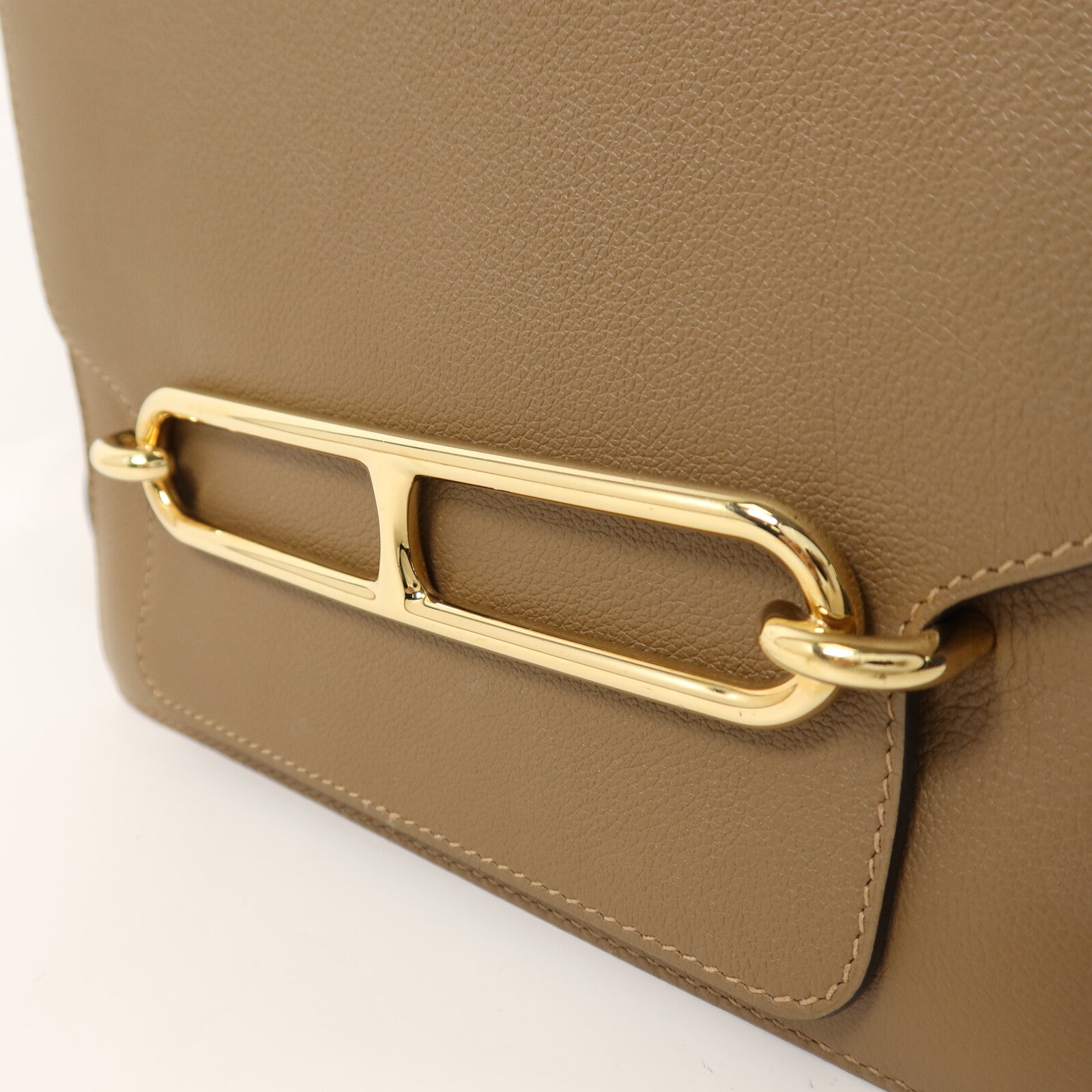 HERMES Evercolor皮革Roulis 23金扣肩背袋Alezan