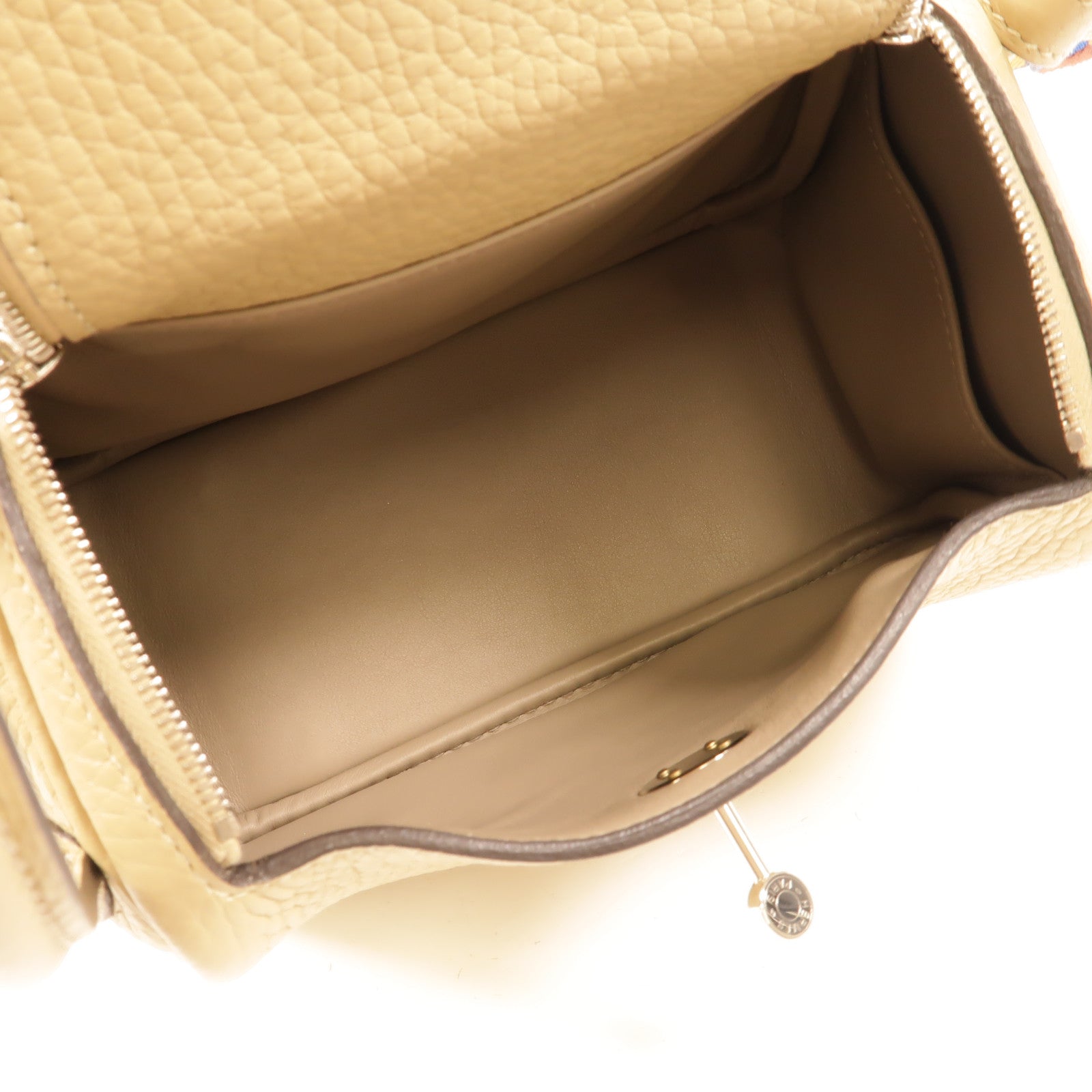 HERMES Clemence皮革Mini Lindy手挽肩背兩用袋Trench