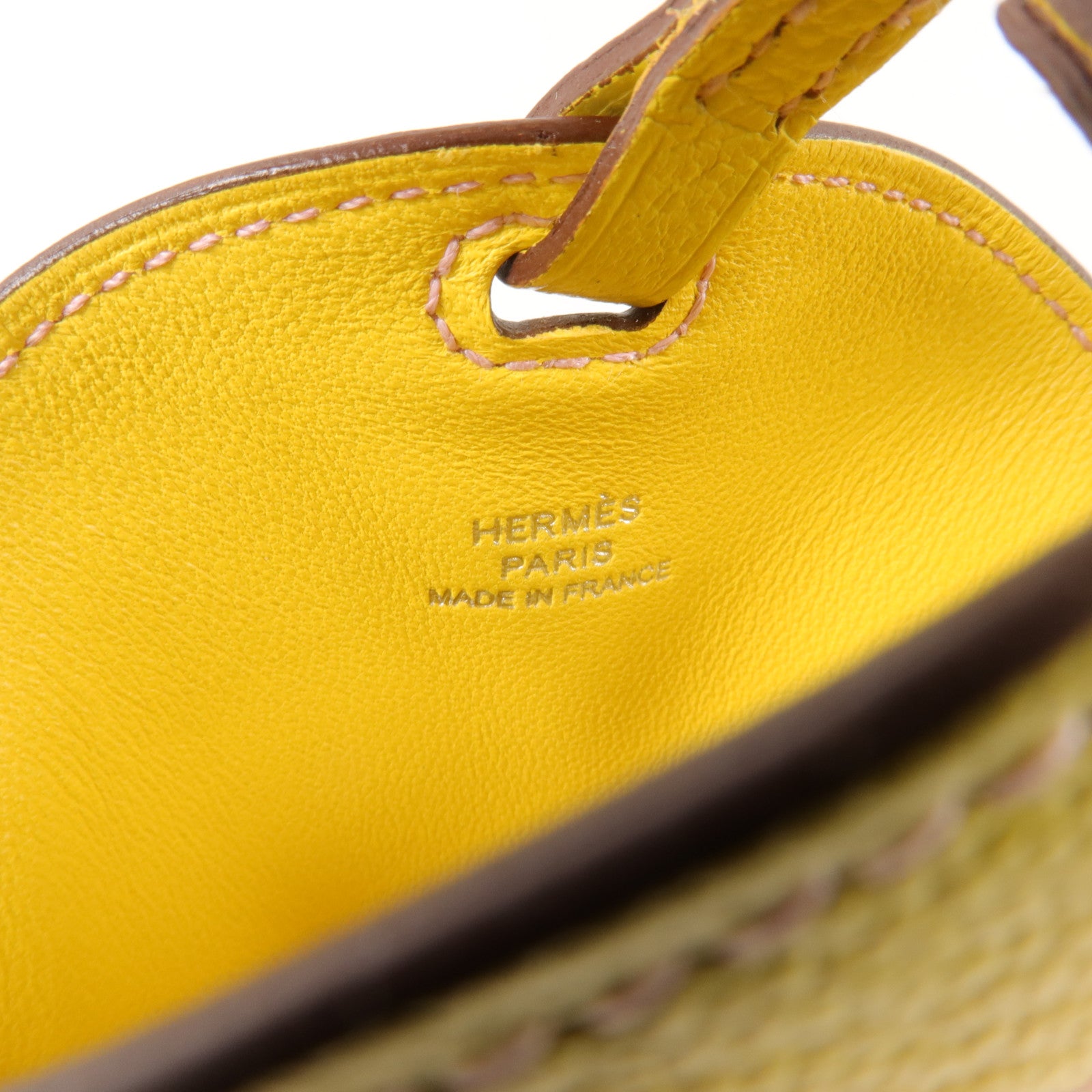 HERMES Chevre皮革In The Loop To Go PM電話肩背袋Lime