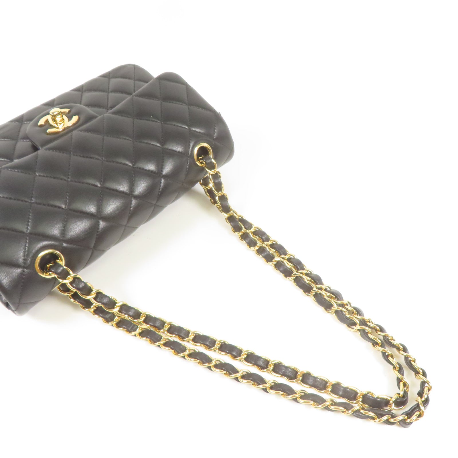 CHANEL 羊皮皮革Classic 23金扣鏈帶肩背袋