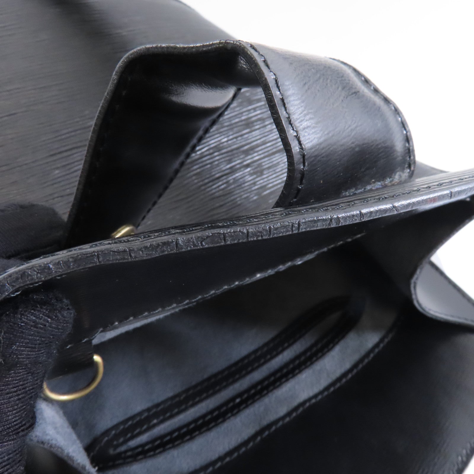 LOUIS VUITTON Epi Cluny Shoulder Bag金扣肩背袋黑色