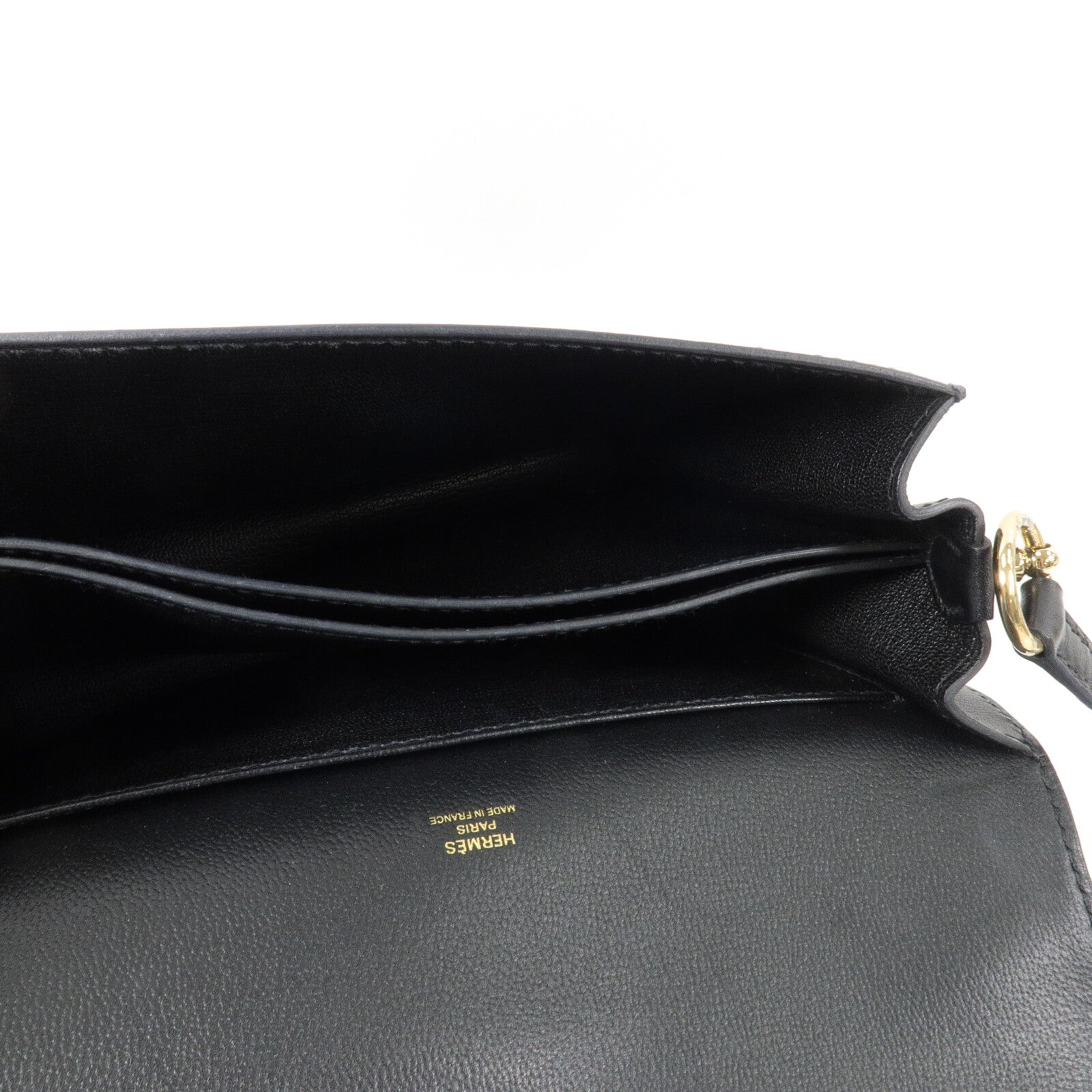 HERMES Allegretto皮革Roulis 23肩背袋Noir