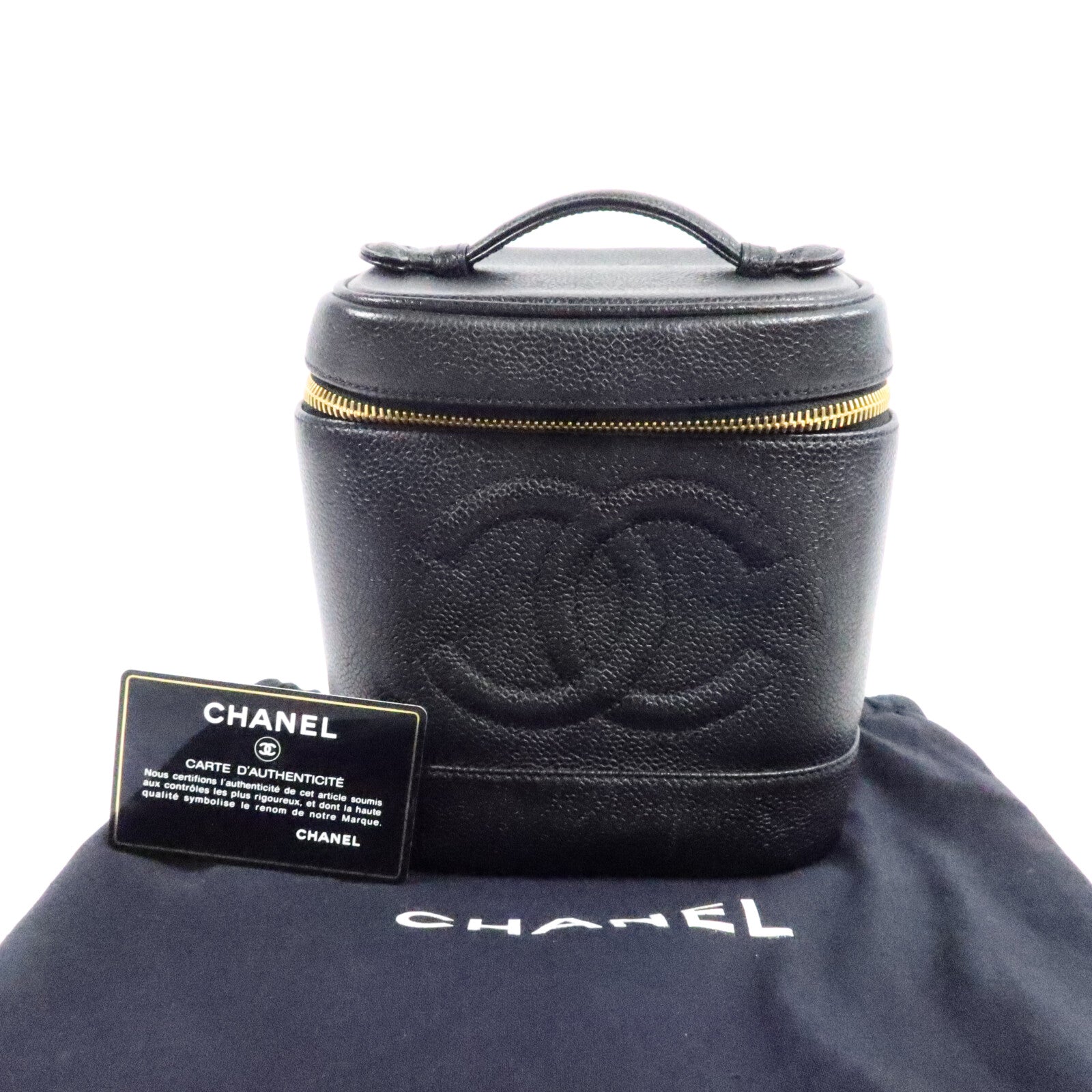 CHANEL 牛皮皮革Vintage Vanity Case手挽袋