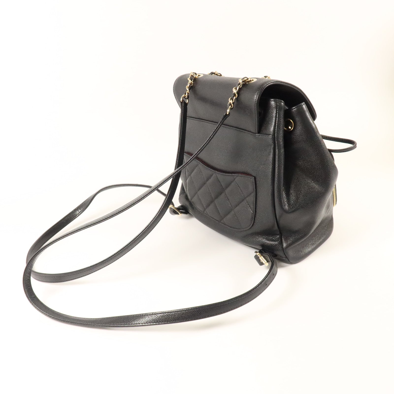 CHANEL 牛皮皮革Business Affnity金扣背包