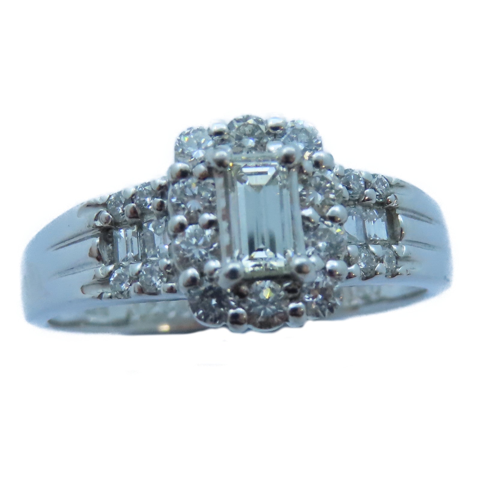 JEWELRY 【激減優惠】18K白金Diamond Ring 0.233ct/0.50ct鑽石戒指US#8