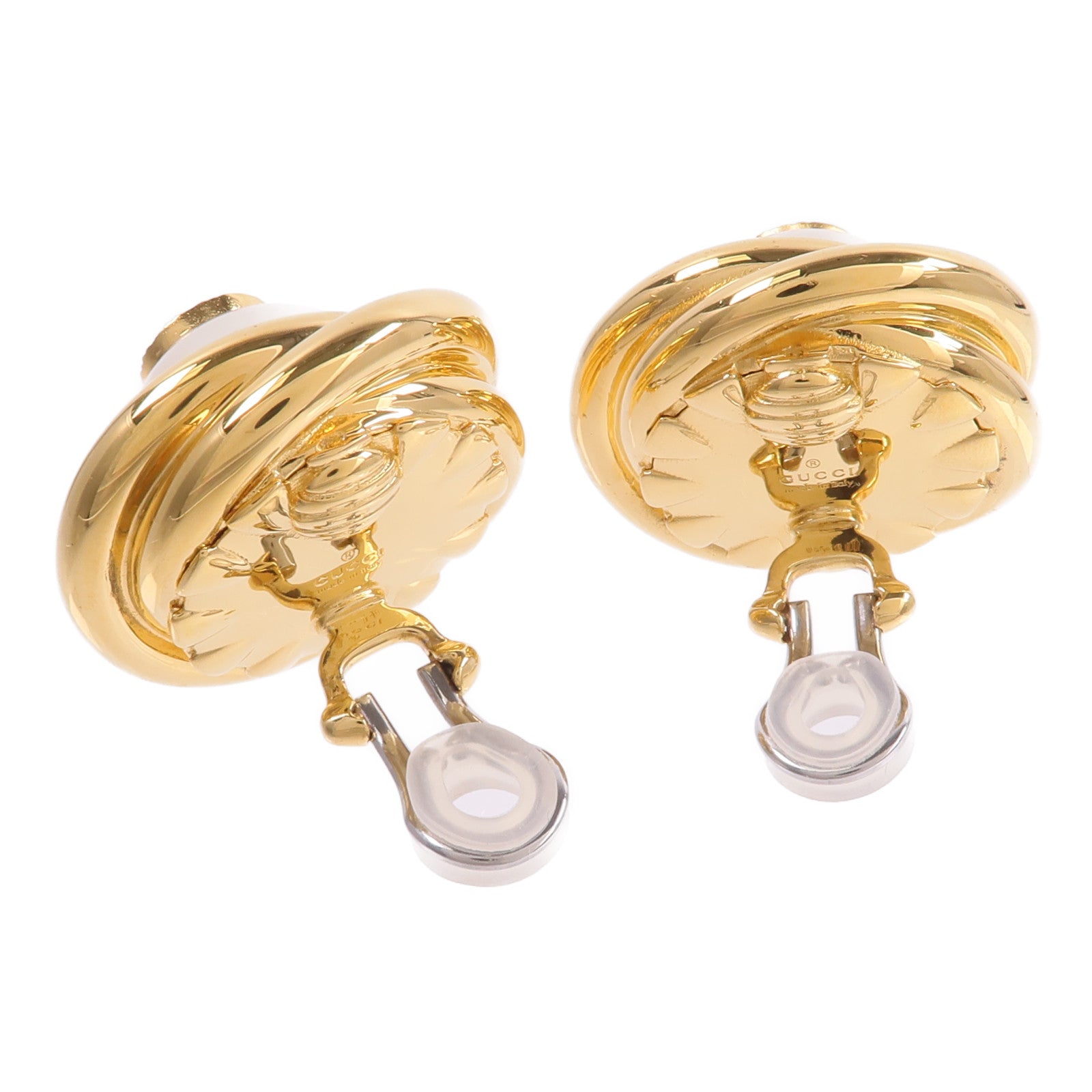 GUCCI 【激減優惠】PVC/金屬Interlocking G Clip-On Earrings耳環