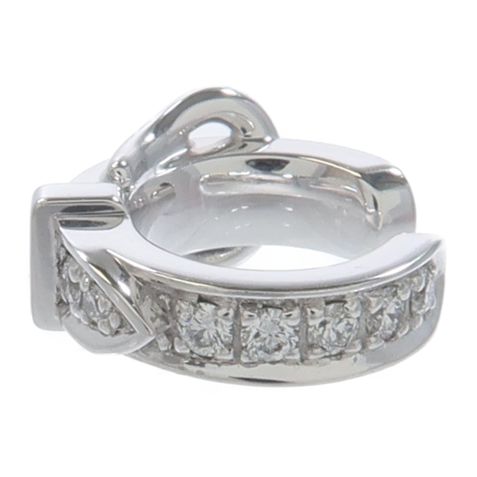 HERMES 18K白金Diamond Single Ear Cuff鑽石耳夾