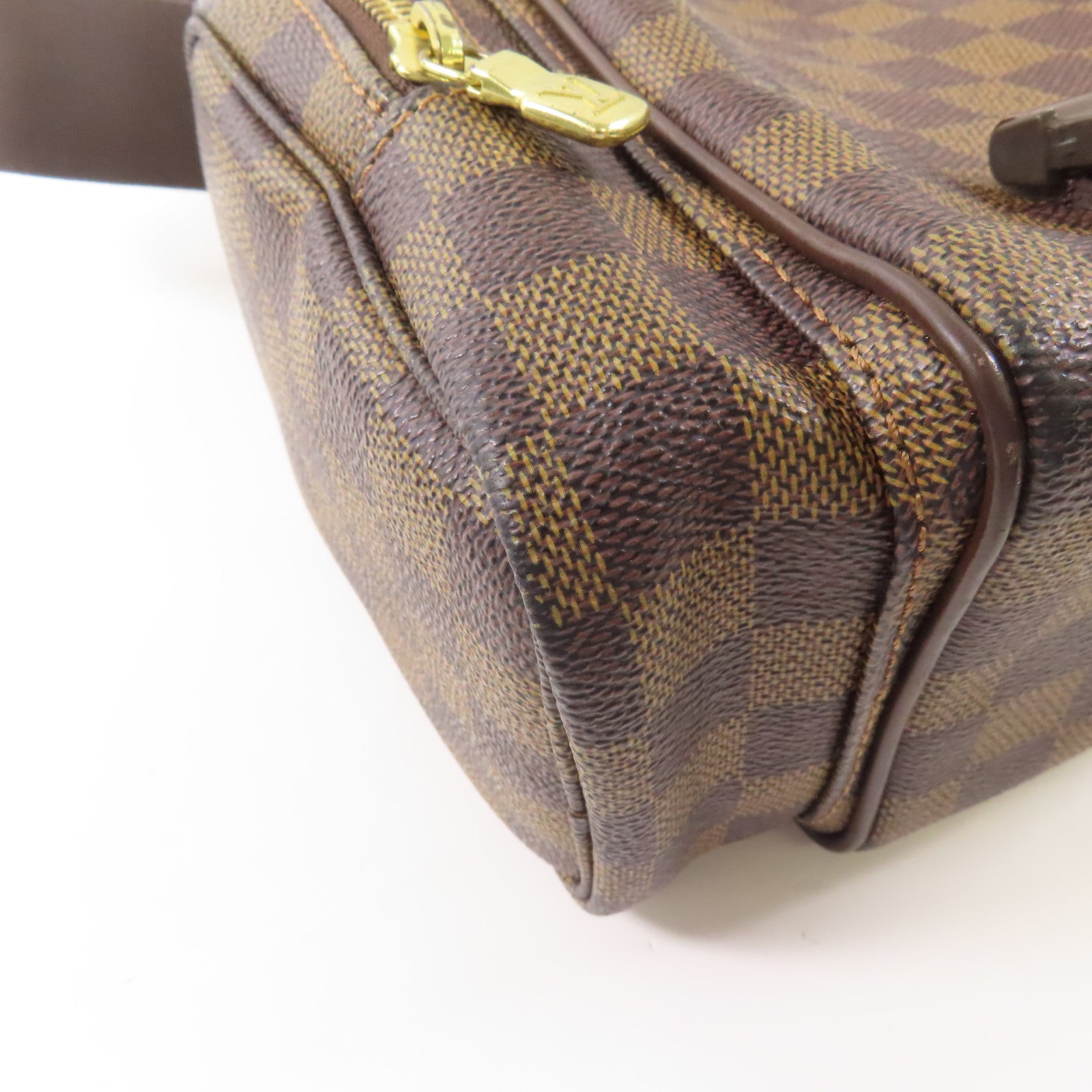 LOUIS VUITTON Damier Reporter Melville金扣肩背袋