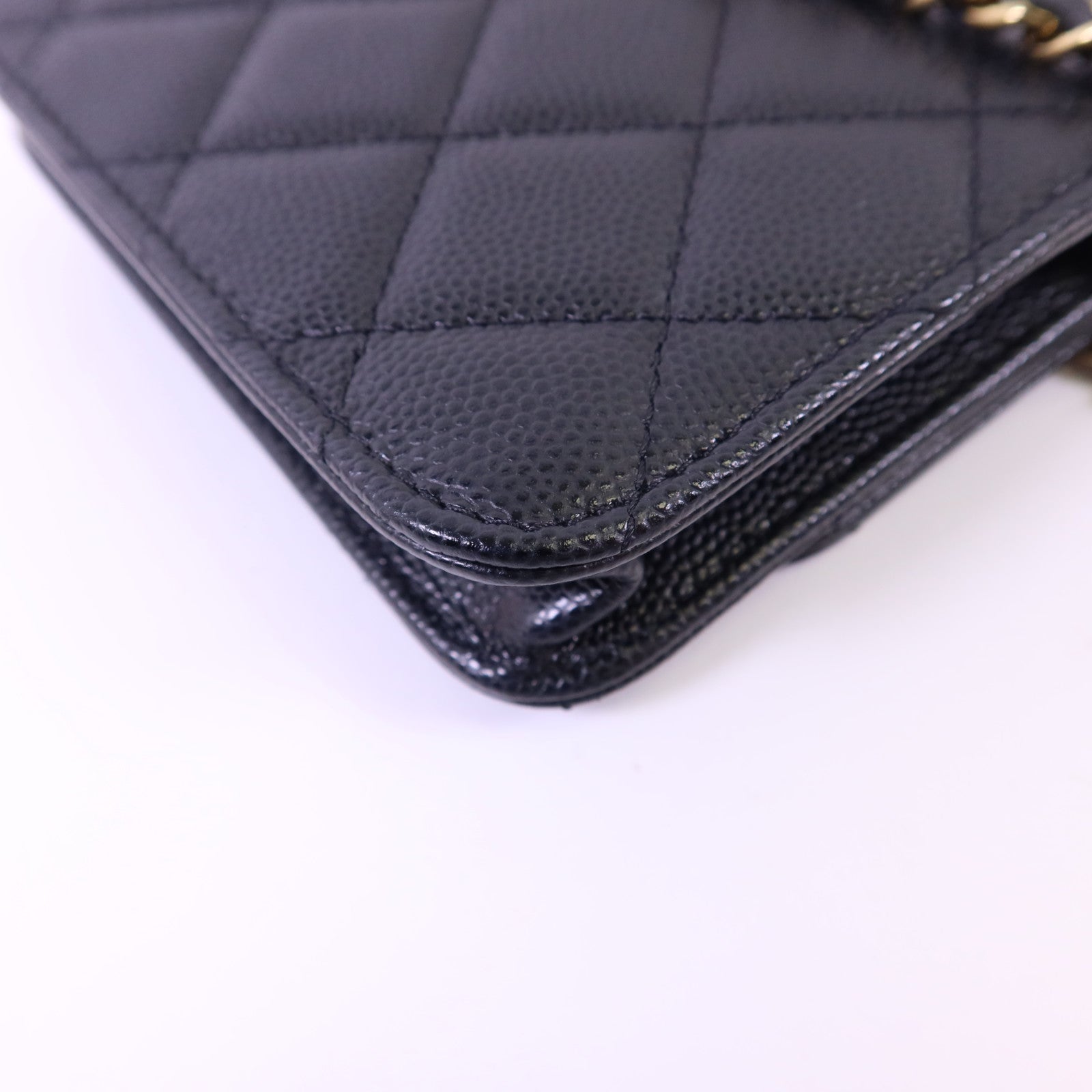 CHANEL 牛皮皮革Matelasse Mini金扣鏈帶肩背袋