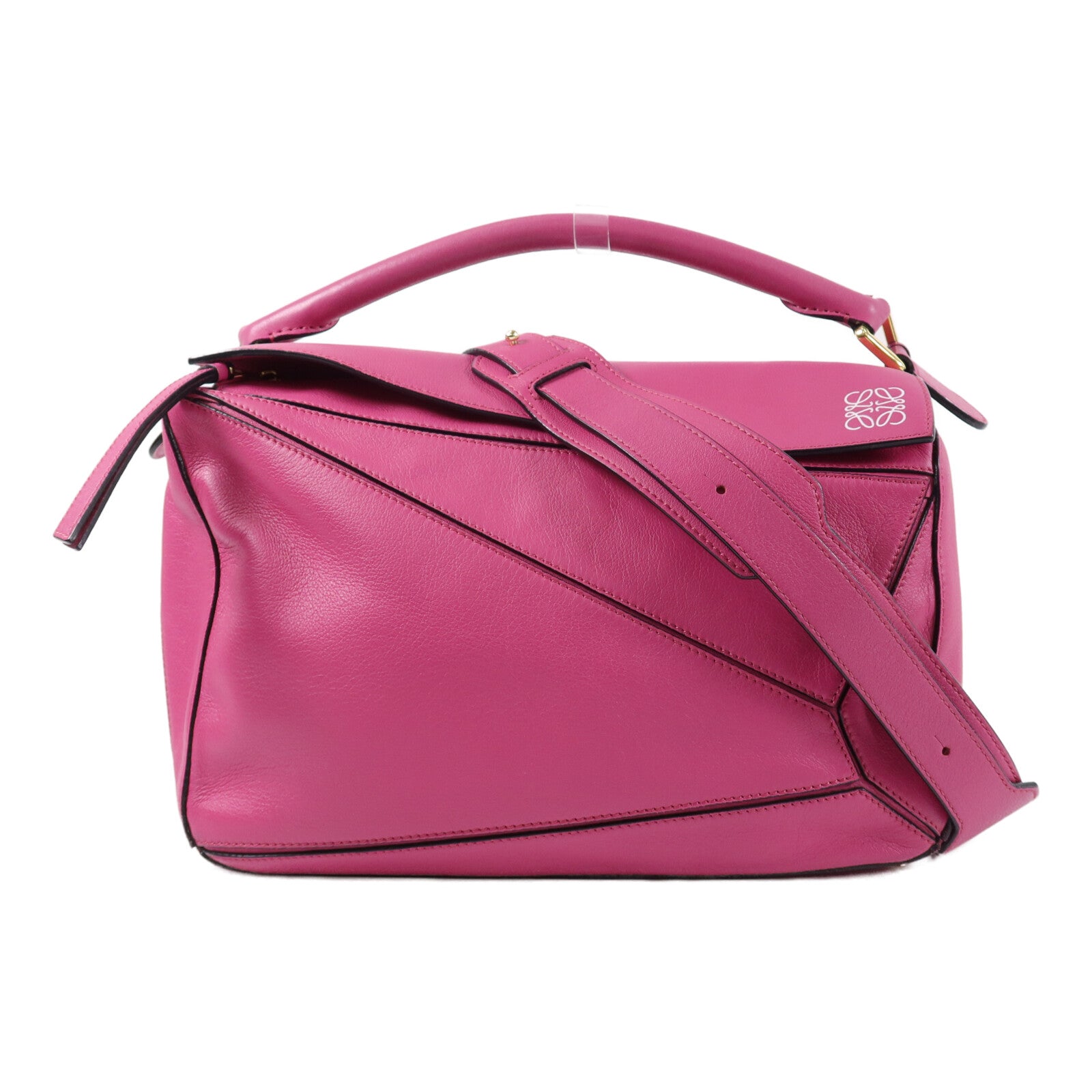LOEWE 牛皮皮革Puzzle Medium手挽肩背兩用袋