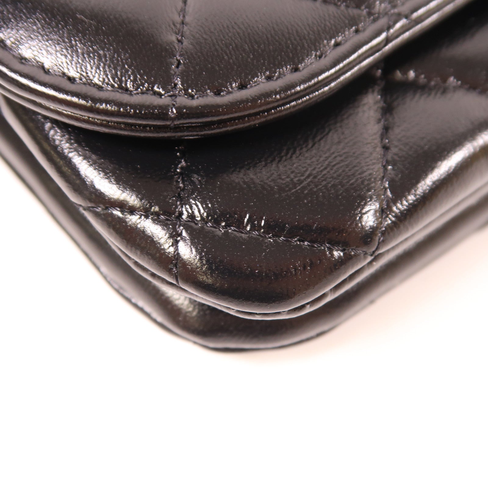 CHANEL 牛皮皮革Chain Shoulder Bag金扣鏈帶肩背袋