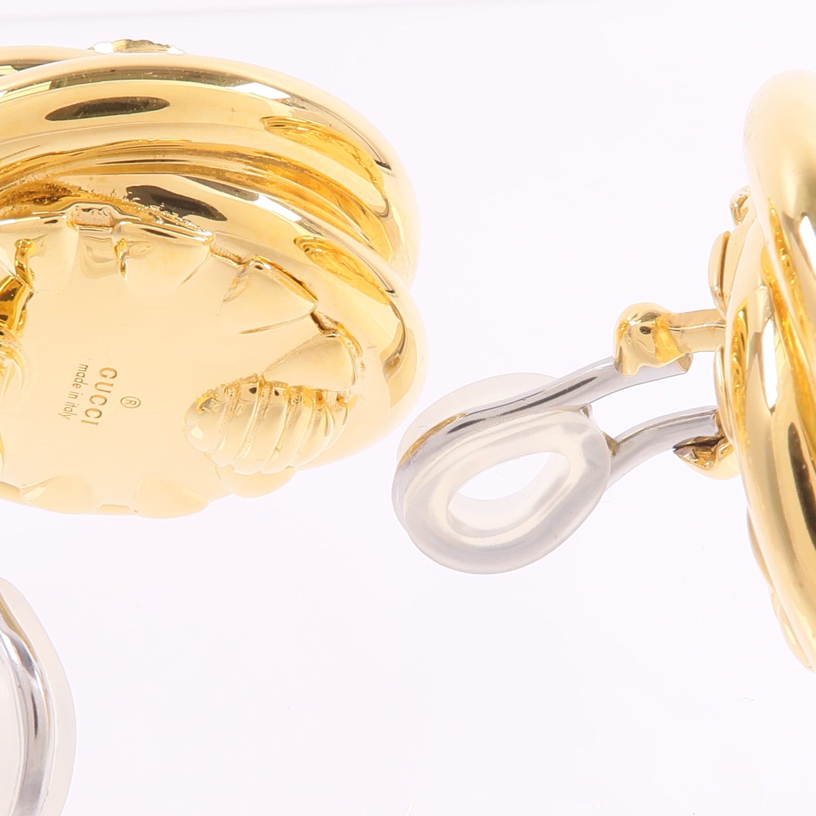 GUCCI 【激減優惠】PVC/金屬Interlocking G Clip-On Earrings耳環
