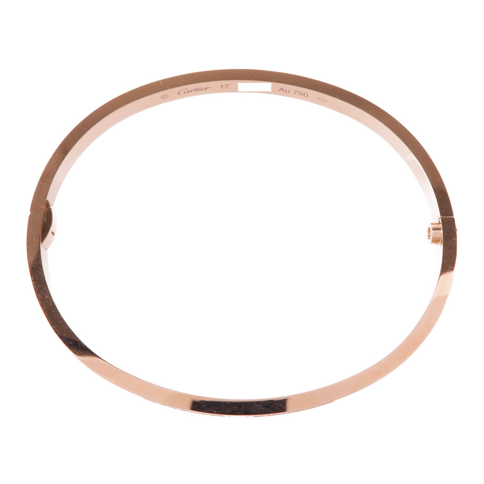 CARTIER 18K玫瑰金/鑽石Love Bracelet SM Full Diamond鑽石手鐲Cartier#17