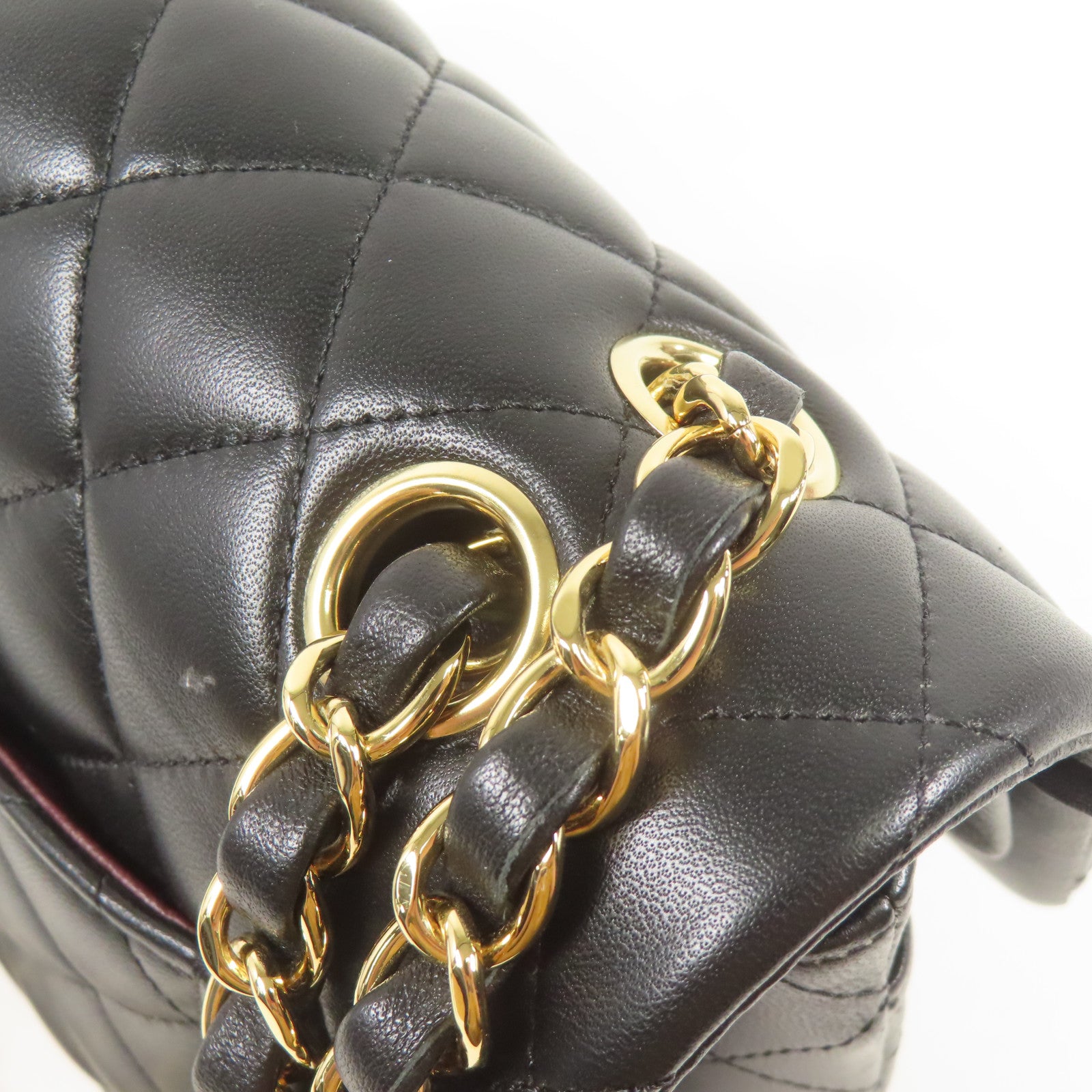 CHANEL 羊皮皮革Classic 23金扣鏈帶肩背袋