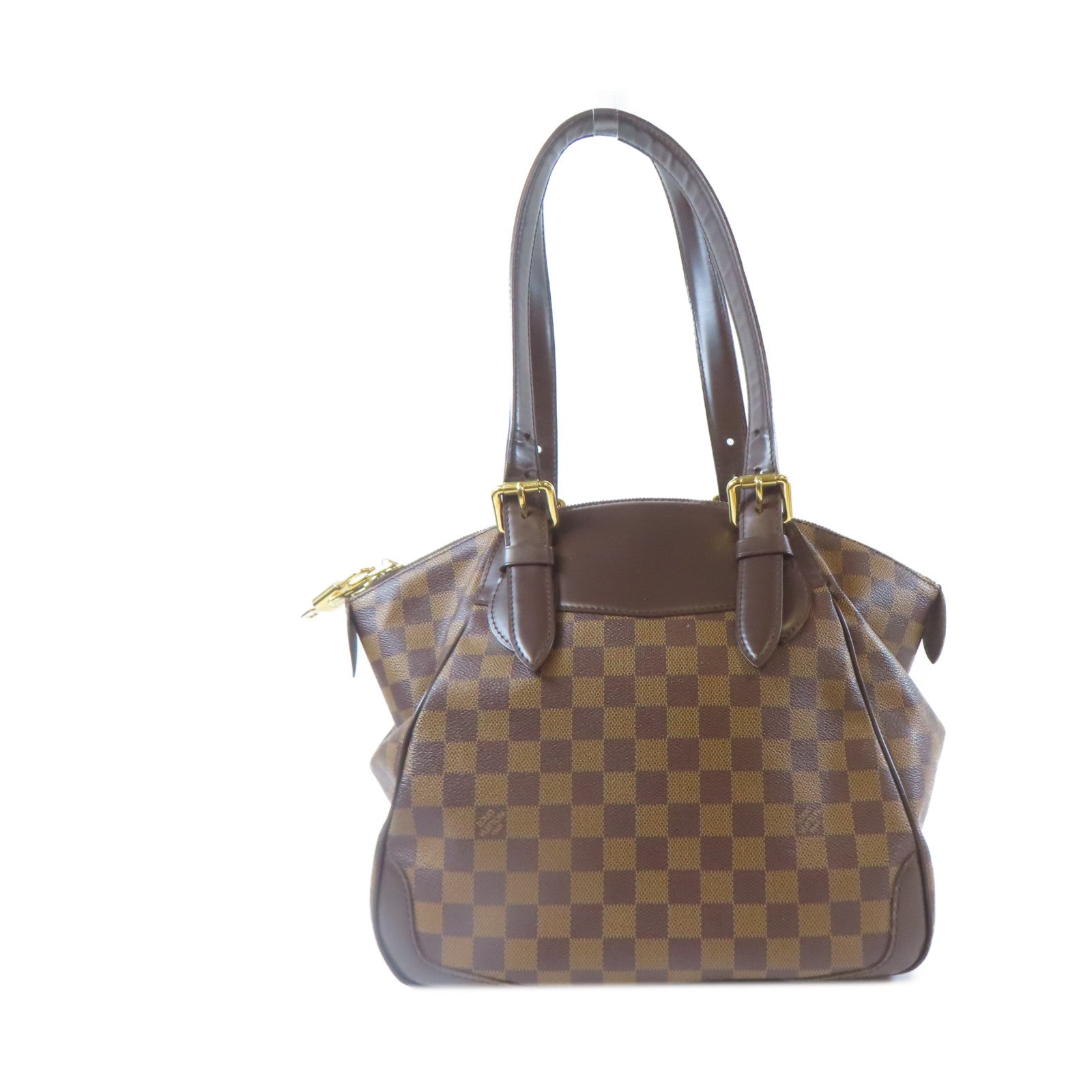 LOUIS VUITTON **【激減優惠】Damier Verona MM金扣肩背袋啡色