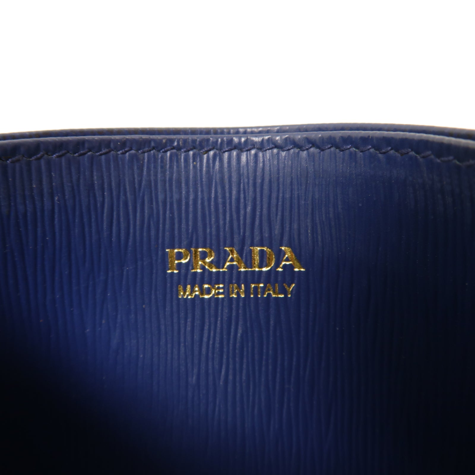 PRADA 皮革Card Case金扣卡片套綠色