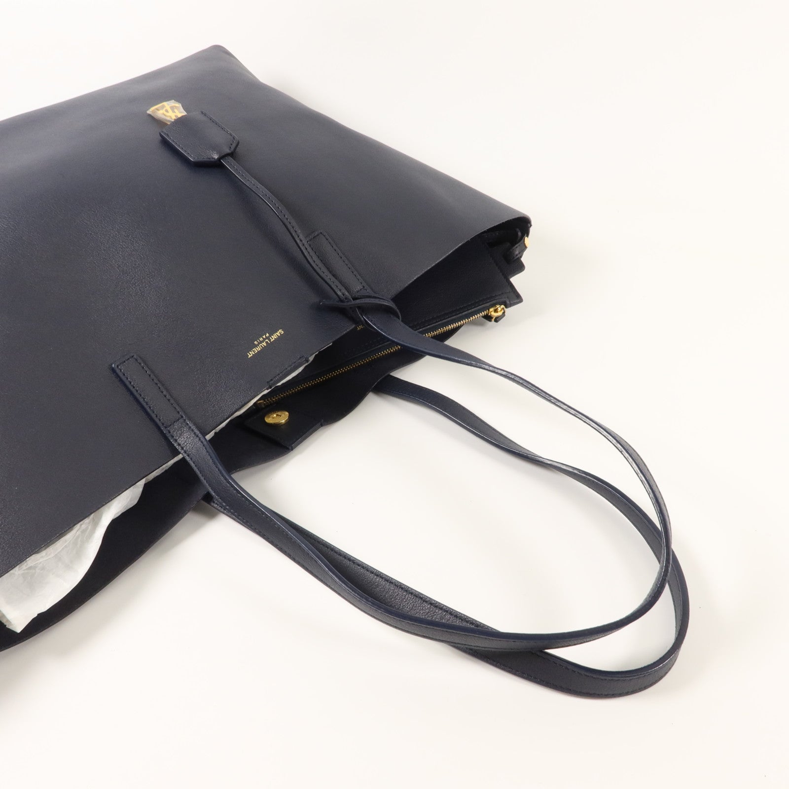 SAINT LAURENT 牛皮皮革Tote Bag手挽袋