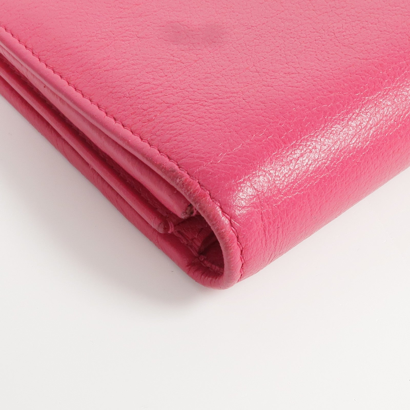 SAINT LAURENT 牛皮皮革Long Wallet金扣長錢包