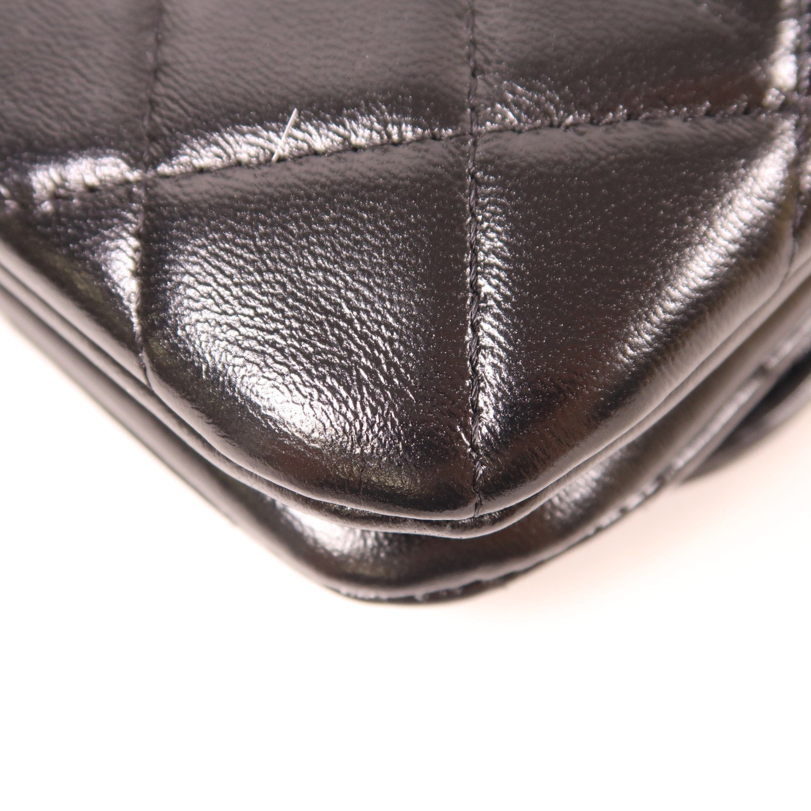 CHANEL 牛皮皮革Chain Shoulder Bag金扣鏈帶肩背袋