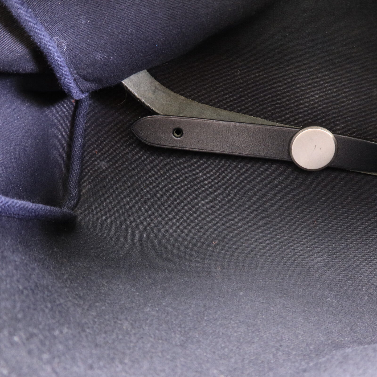HERMES 帆布/皮革Herbag Backpack背包Navy