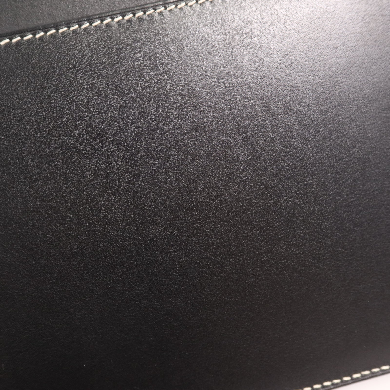 HERMES Sombrero皮革Roulis 23銀扣肩背袋Noir