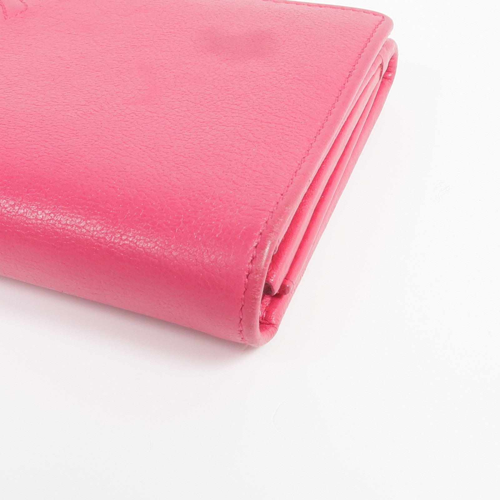 SAINT LAURENT 牛皮皮革Long Wallet金扣長錢包