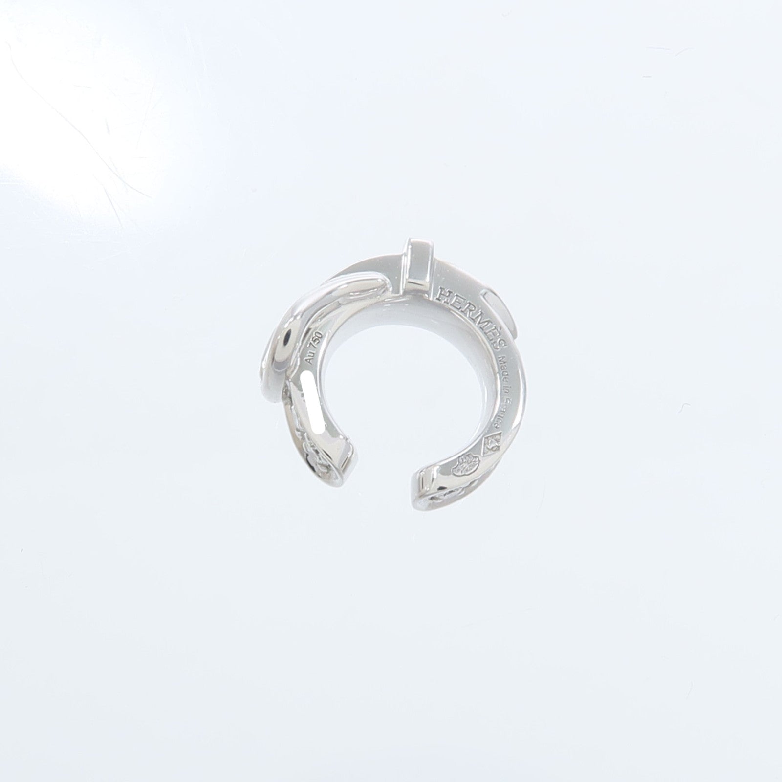 HERMES 18K白金Diamond Single Ear Cuff鑽石耳夾