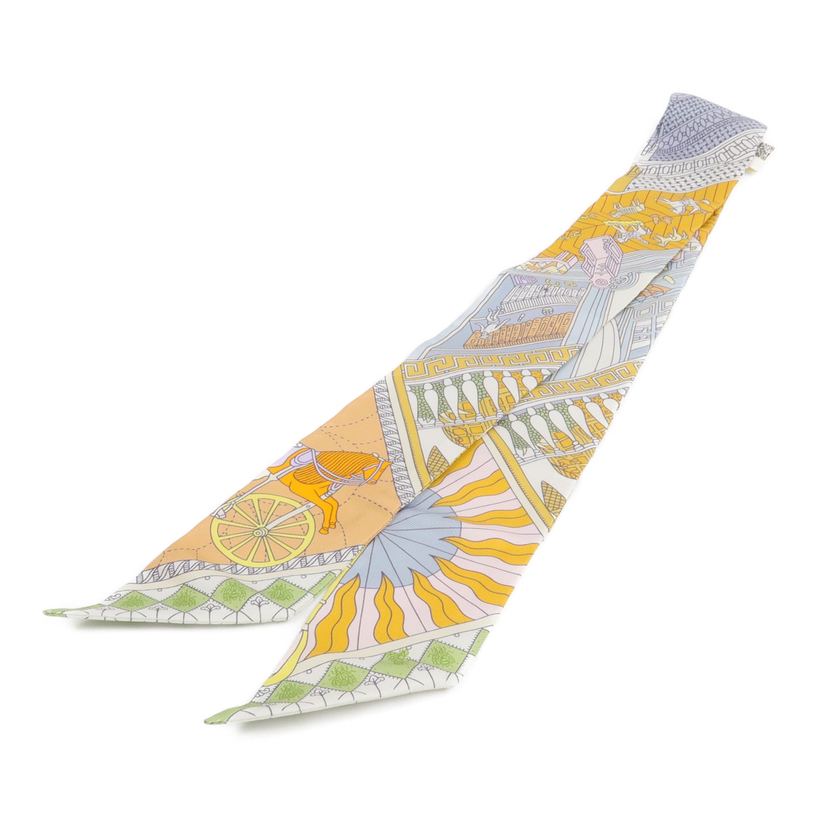 HERMES 絲質Twilly絲巾