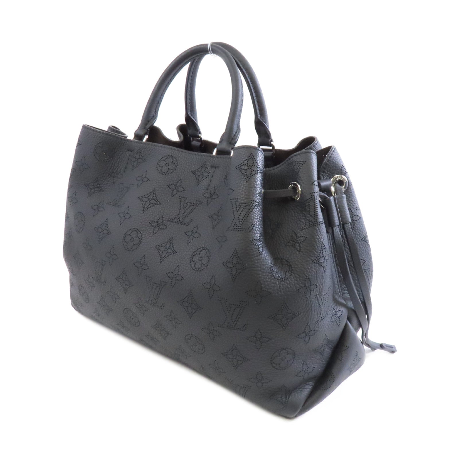 LOUIS VUITTON Monogram Empreinte Bella Tote銀扣手挽肩背兩用袋黑色