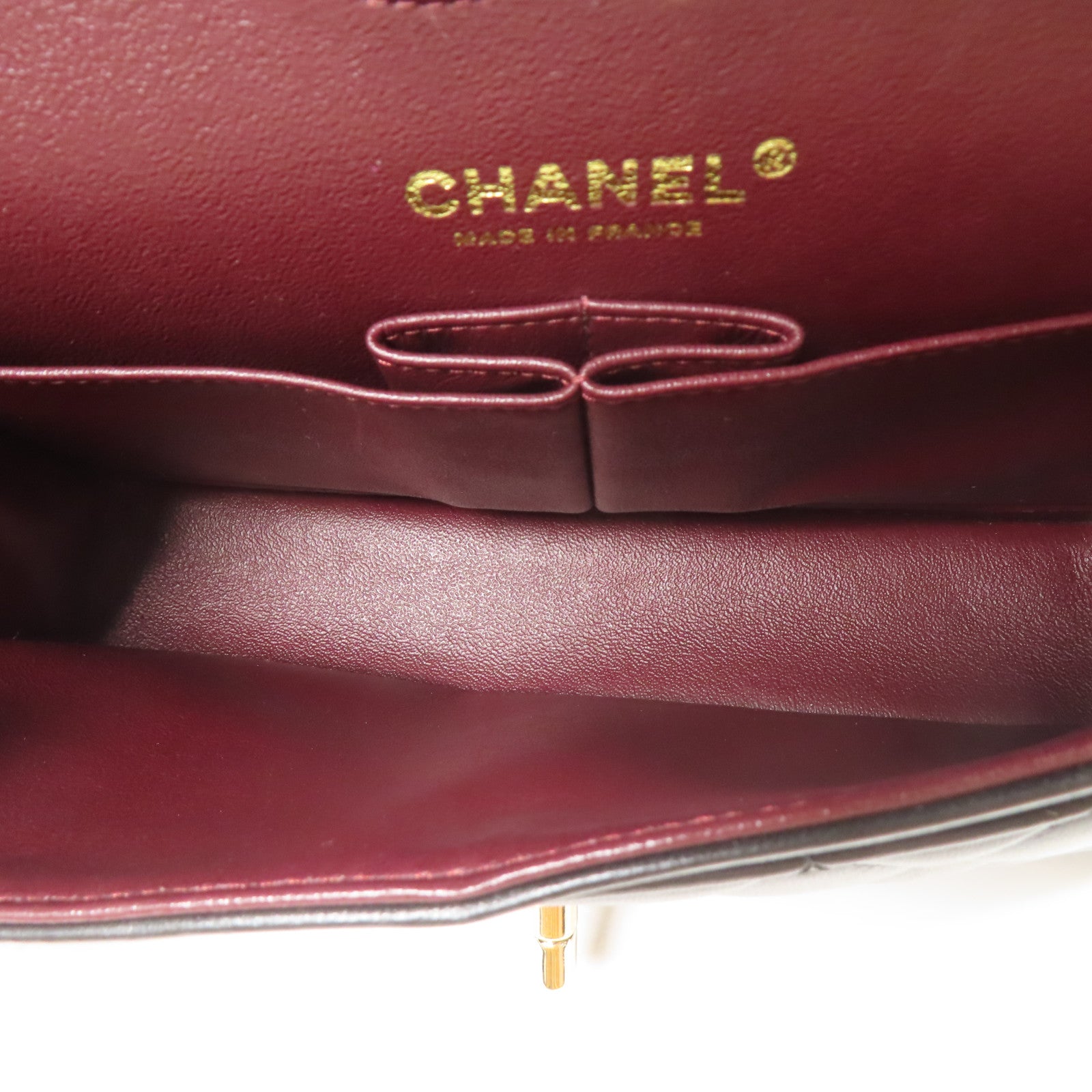 CHANEL 羊皮皮革Classic 23金扣鏈帶肩背袋
