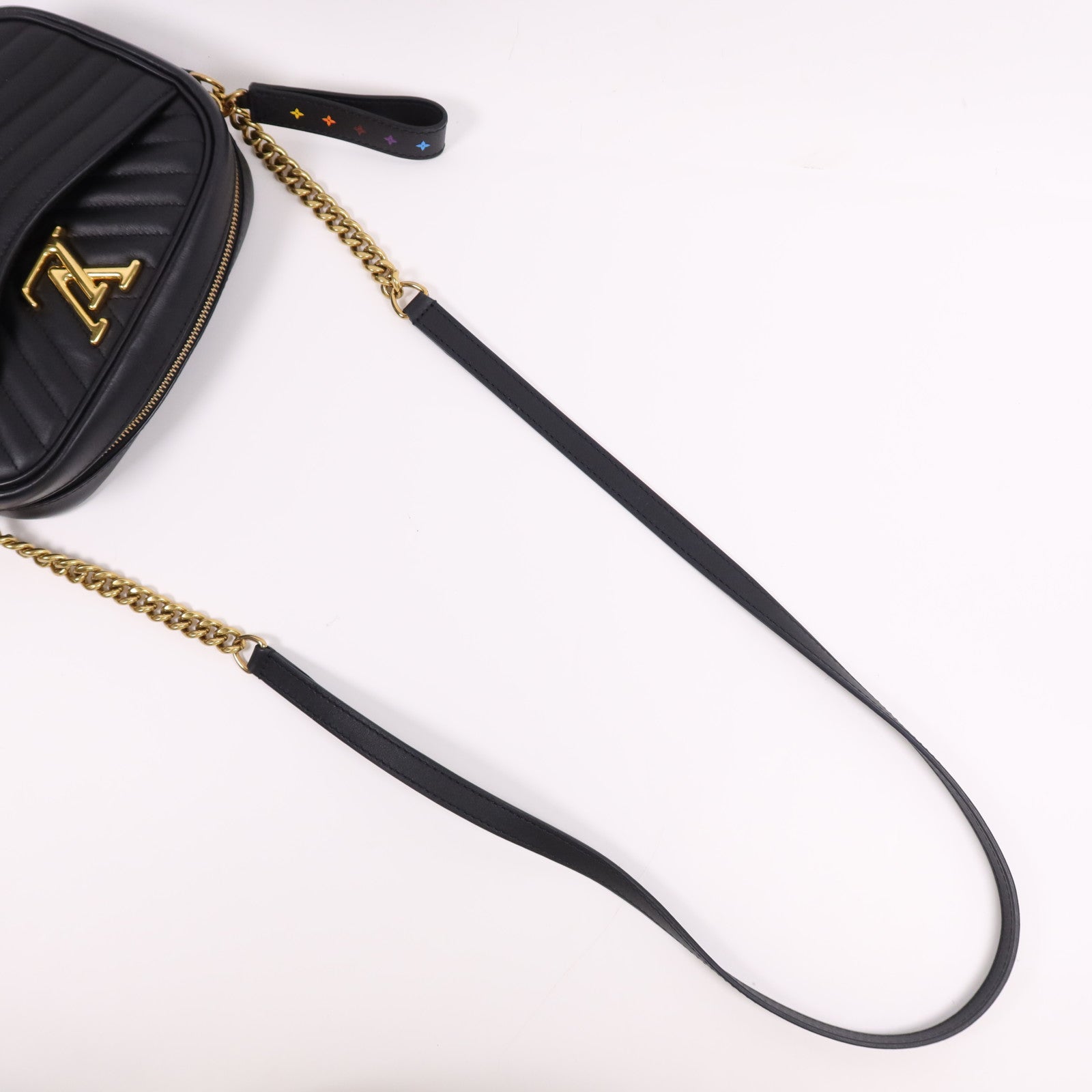 LOUIS VUITTON 牛皮皮革Camera Bag金扣鏈帶肩背袋