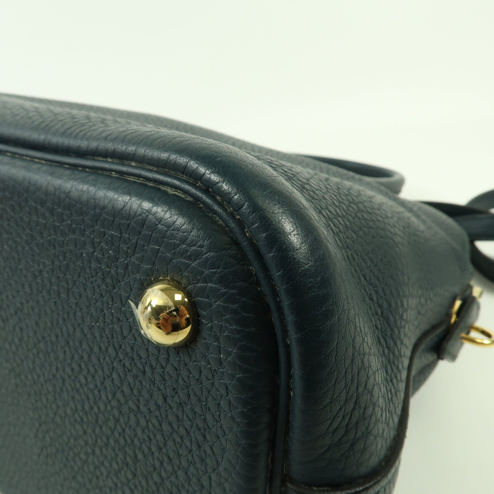 HERMES Clemence皮革金扣Bolide 31手挽肩背兩用袋Colvert