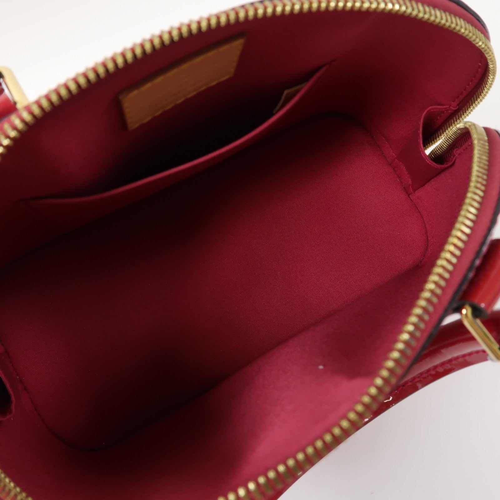 LOUIS VUITTON 【激減優惠】Monogram Vernis Alma BB金扣手挽肩背兩用袋紅色