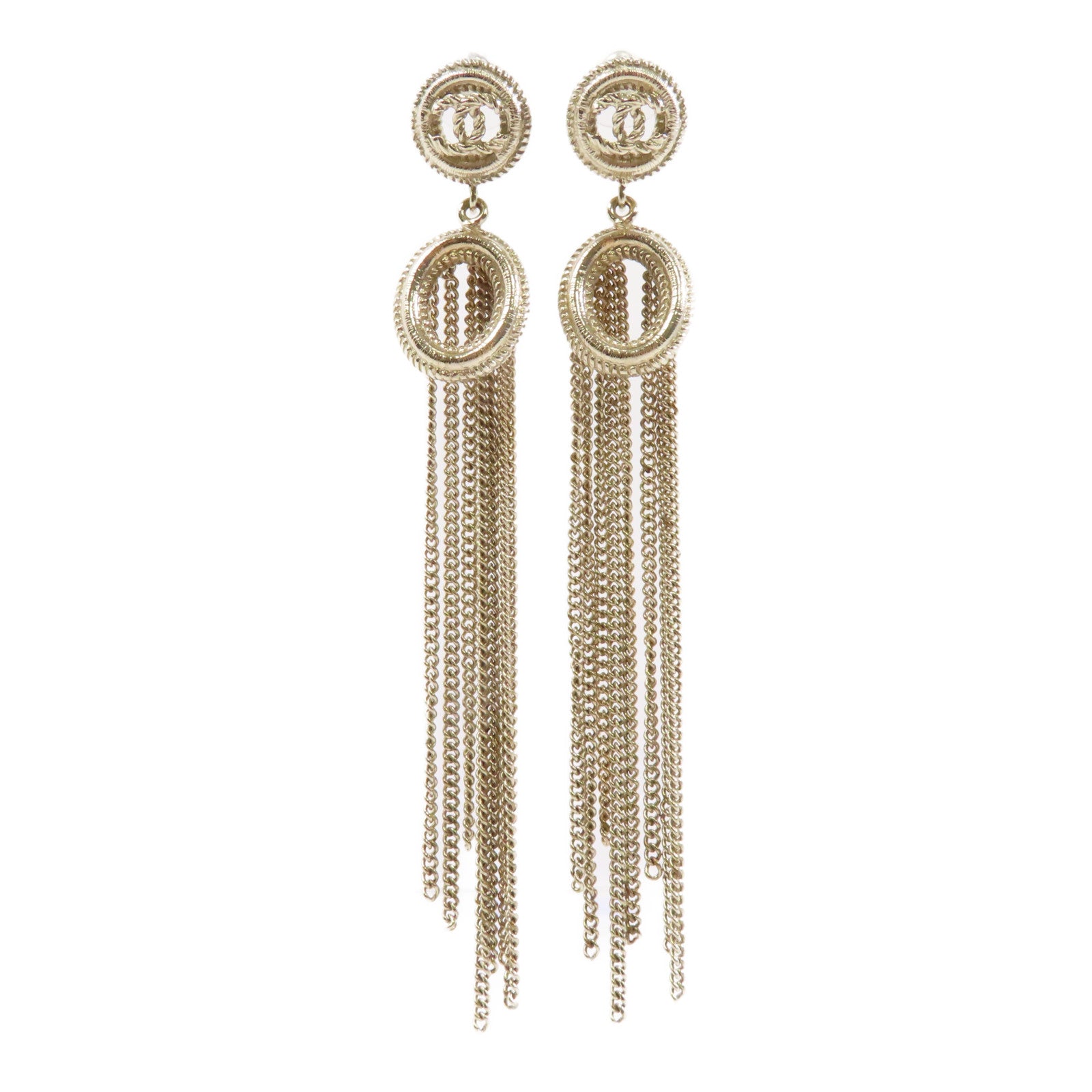 CHANEL 金屬Earrings耳環金色