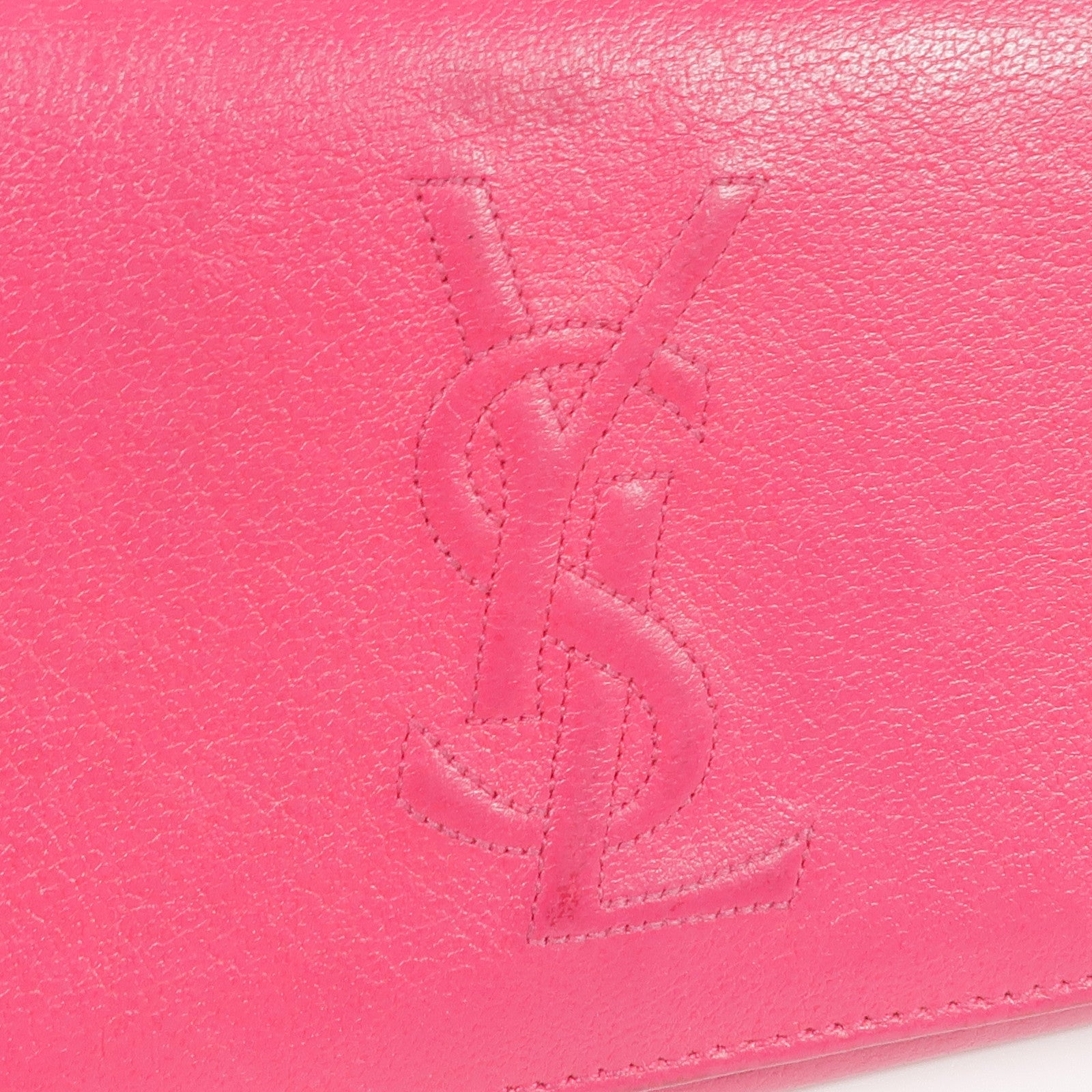 SAINT LAURENT 牛皮皮革Long Wallet金扣長錢包