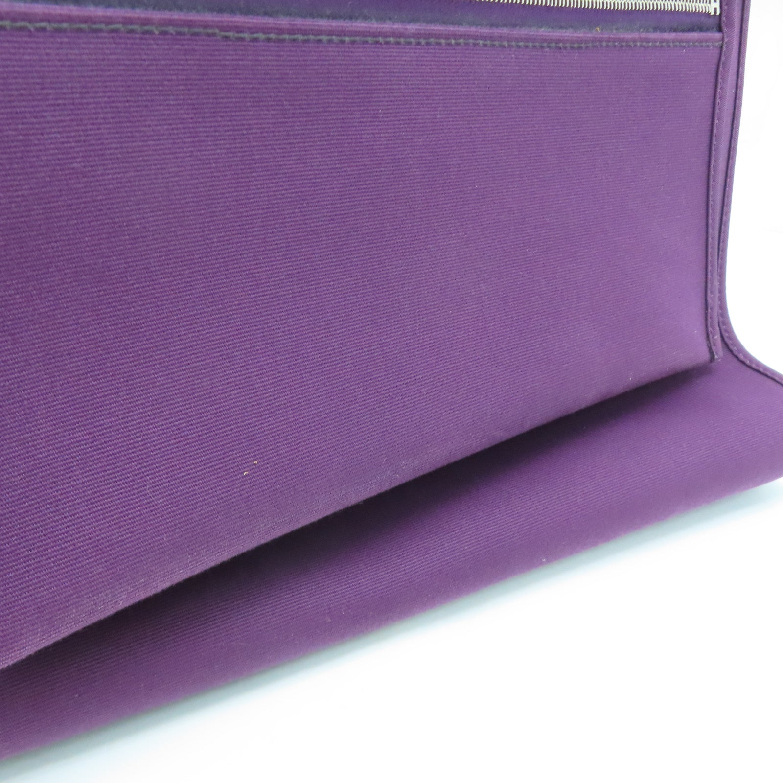 HERMES 帆布Herbag 31銀扣手挽肩背兩用袋紫色