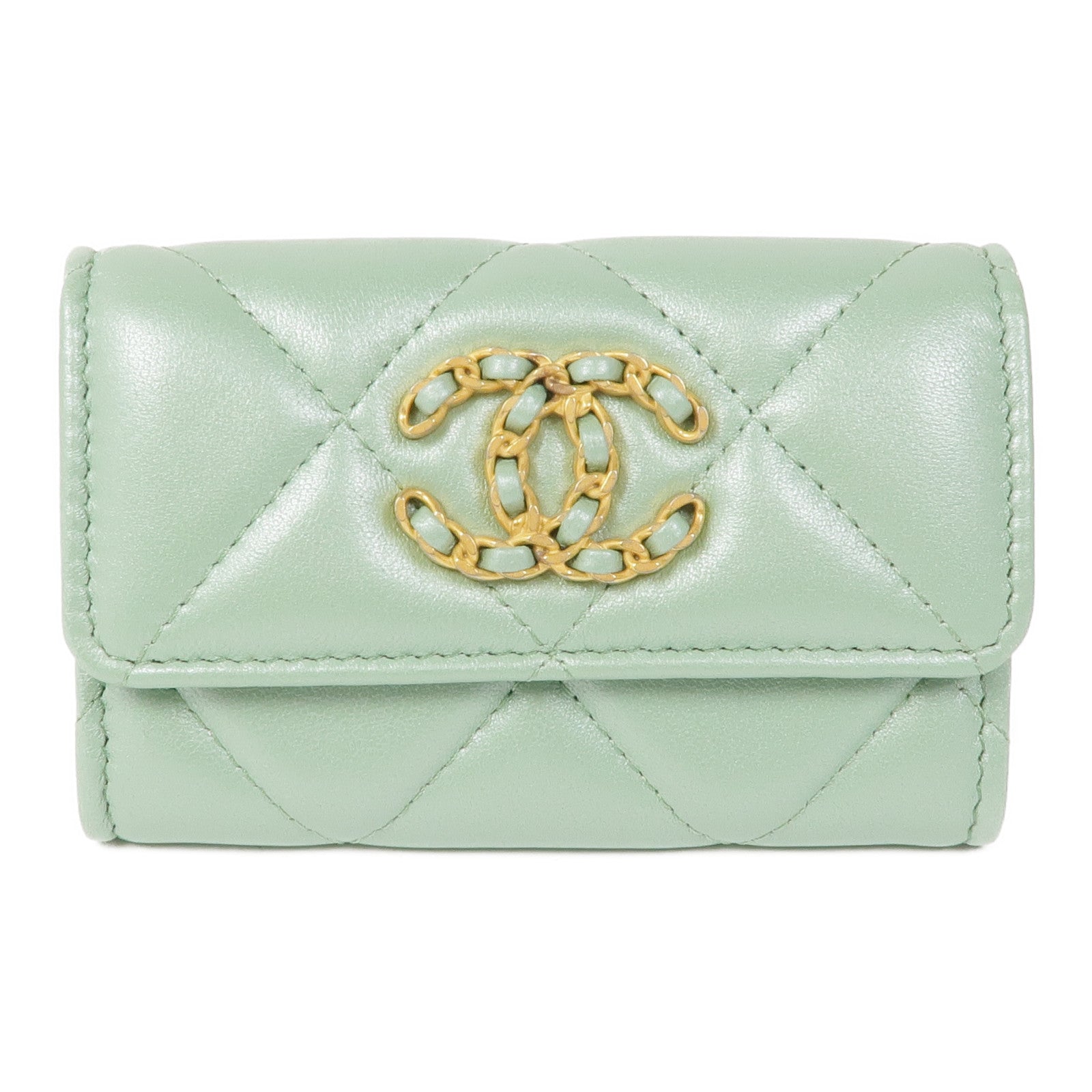 CHANEL 羊皮皮革Card Case金扣卡片套