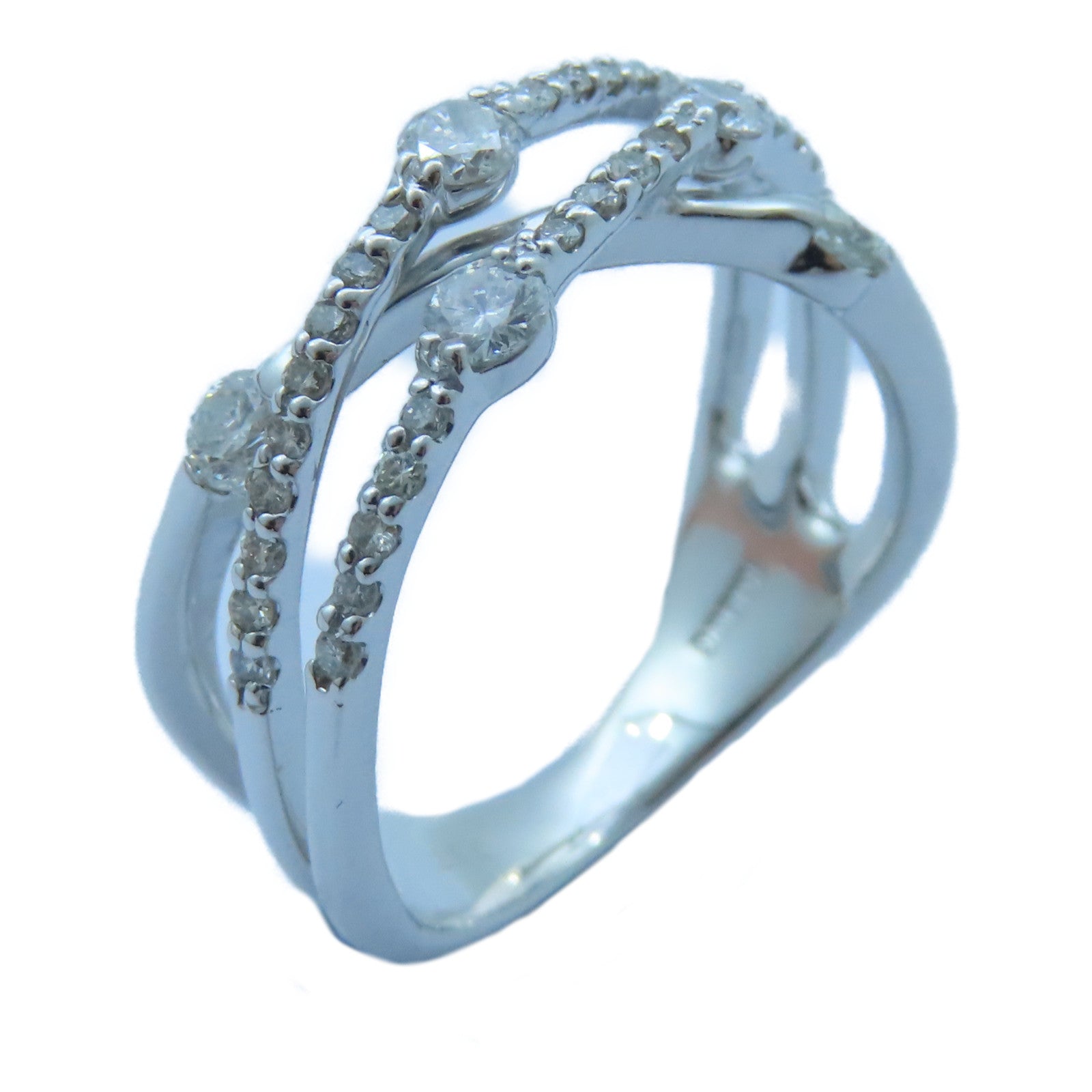 JEWELRY 【激減優惠】18K白金Diamond Ring 0.67ct鑽石戒指US#6.75