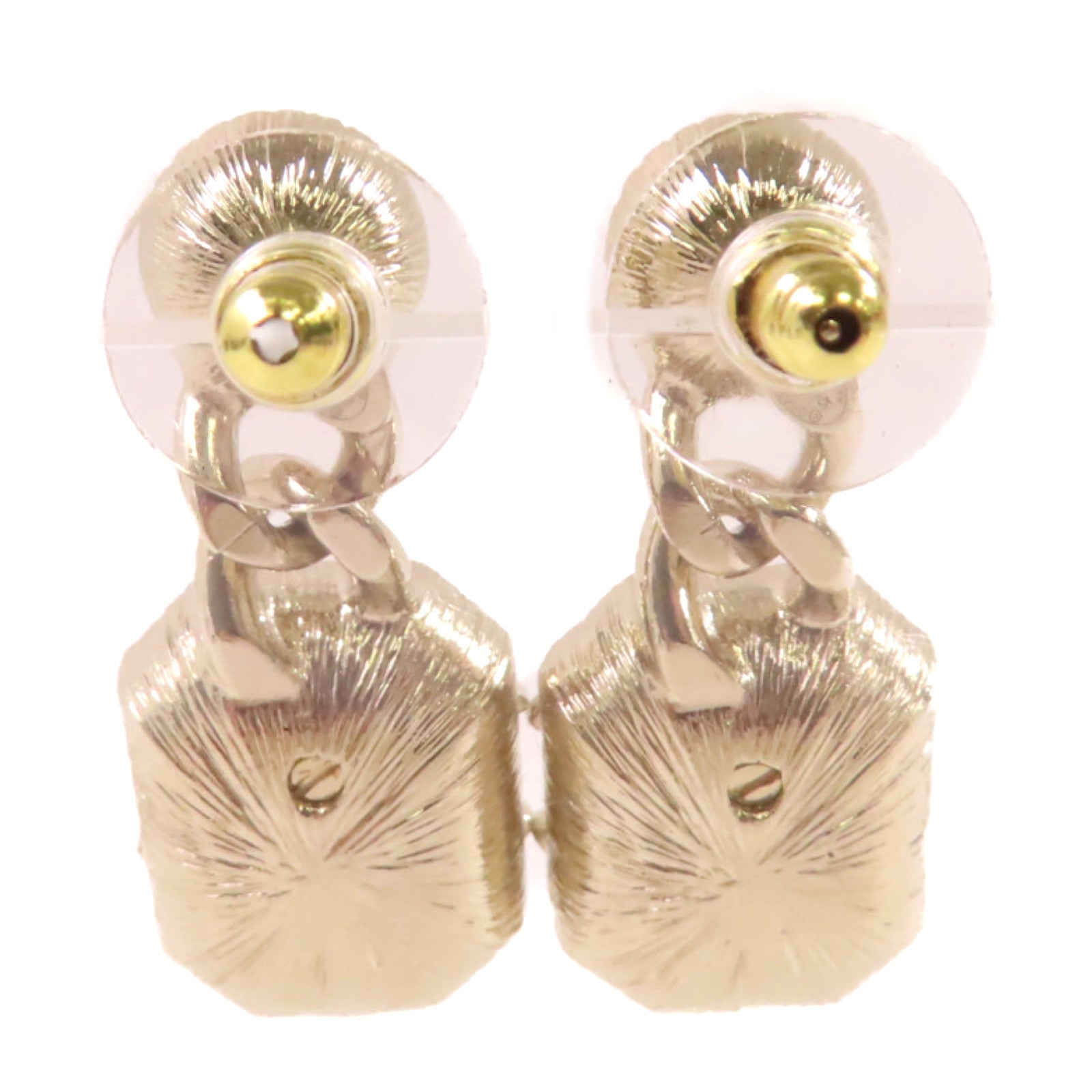 CHANEL 金屬/水鑽CC Earrings耳環