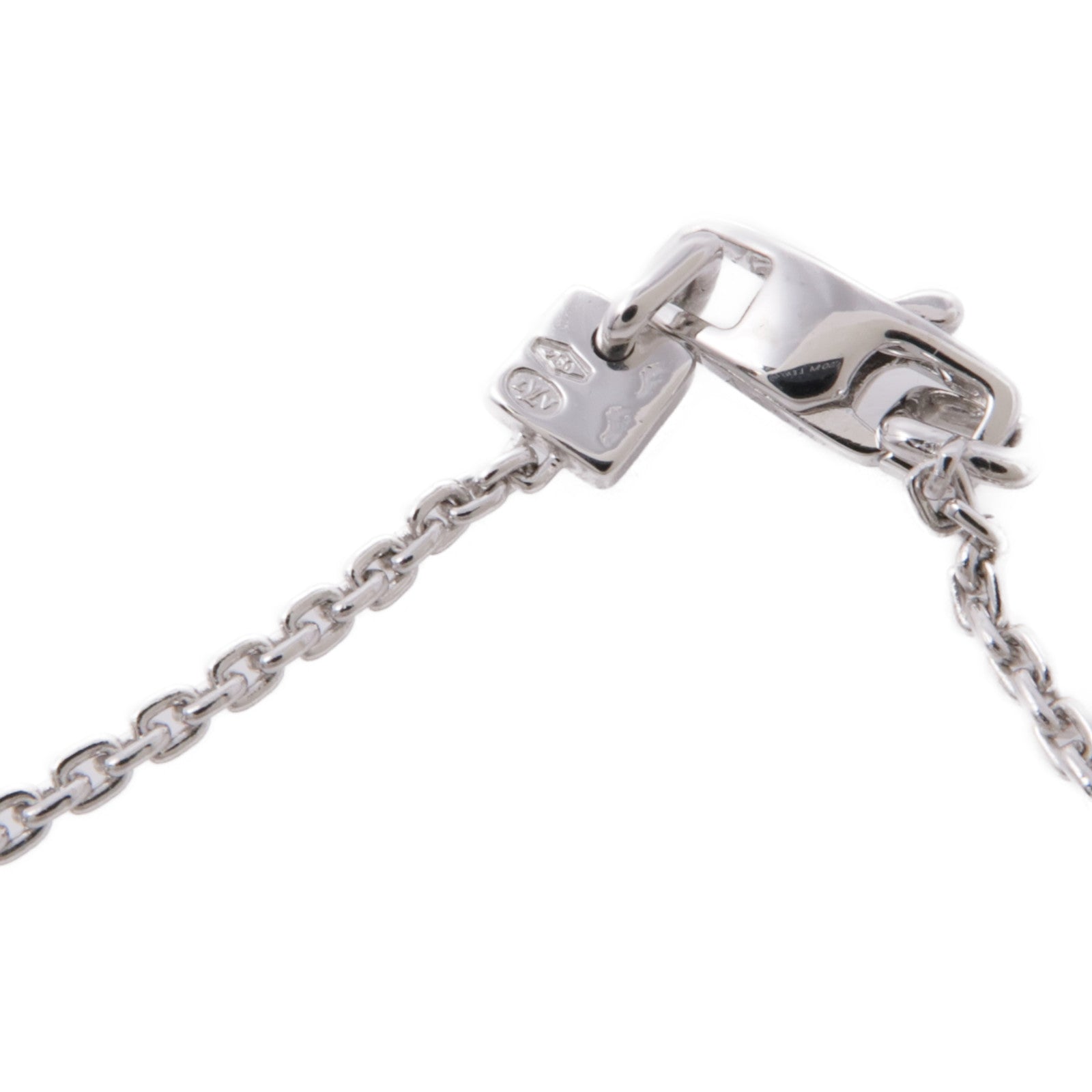LOUIS VUITTON 18K白金Heart Locket Pendant鑽石項鍊