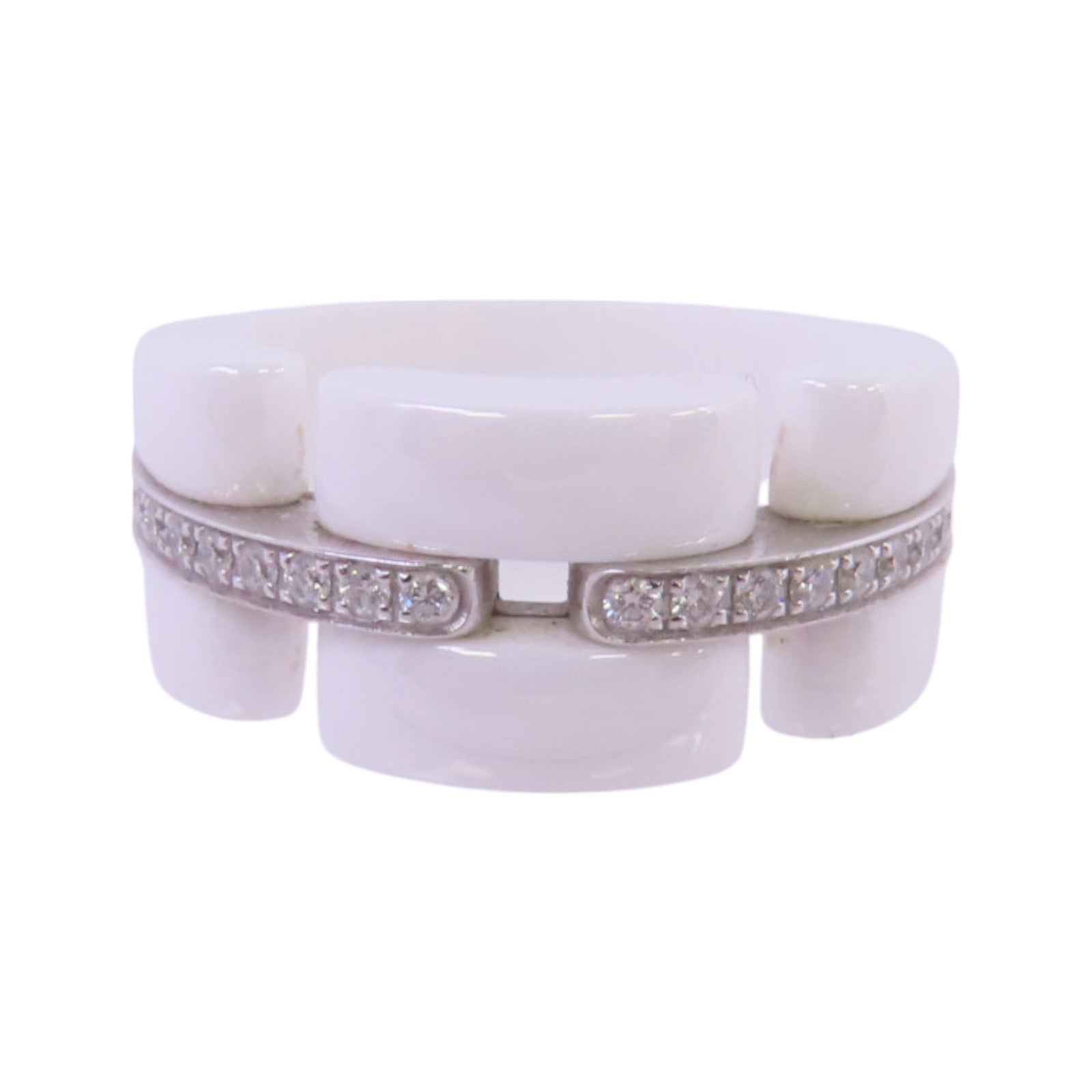 CHANEL 陶瓷J12 Diamond Ring鑽石戒指US#6
